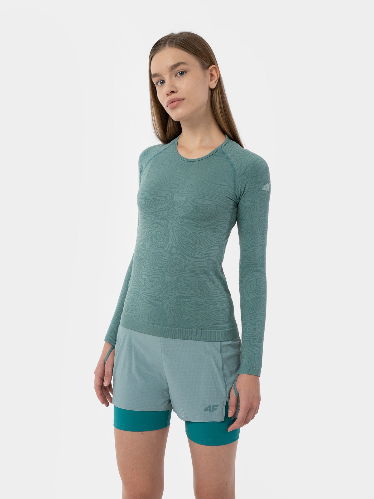 Dámske bezšvové bežecké tričko s dlhým rukávom na trail running