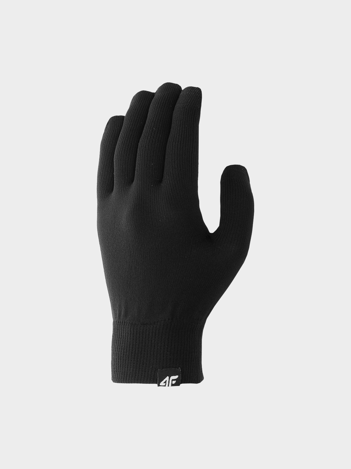 Mănuși din tricot fără cusături Touch Screen unisex - negre