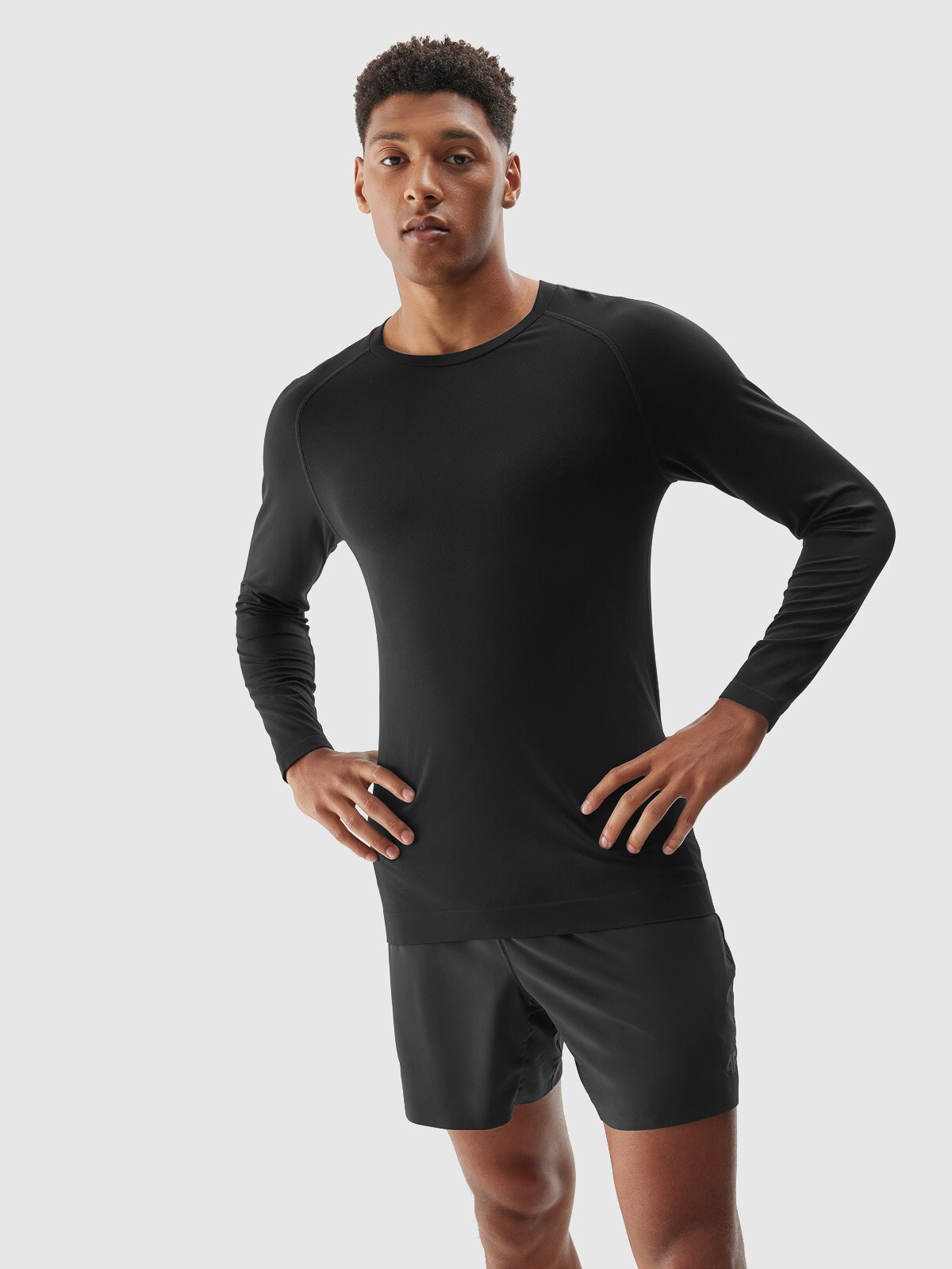 Tricou cu mânecă lungă de alergare cu uscare rapidă pentru bărbați