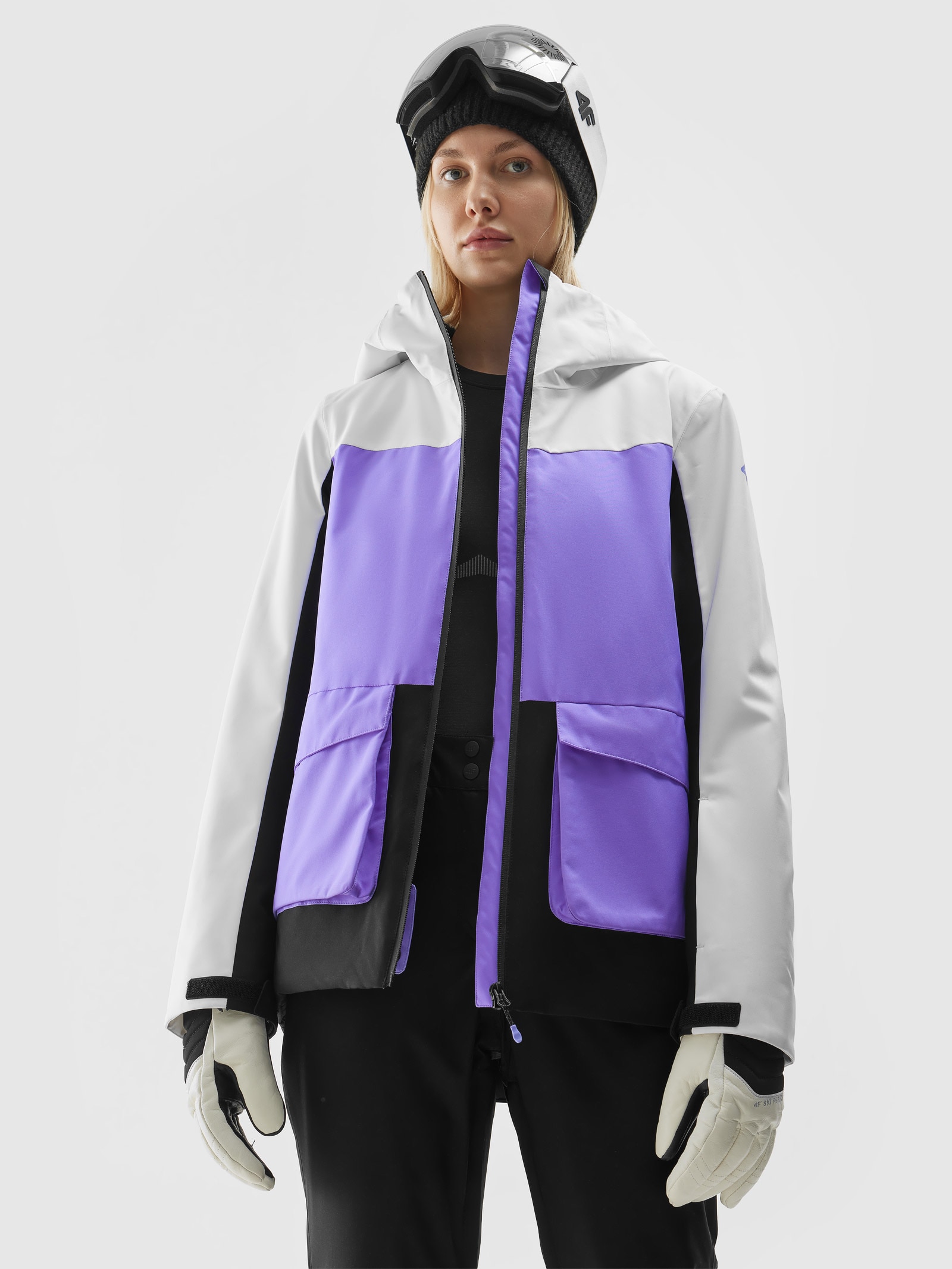 Dámská lyžařská bunda membrána 8000 - fialová