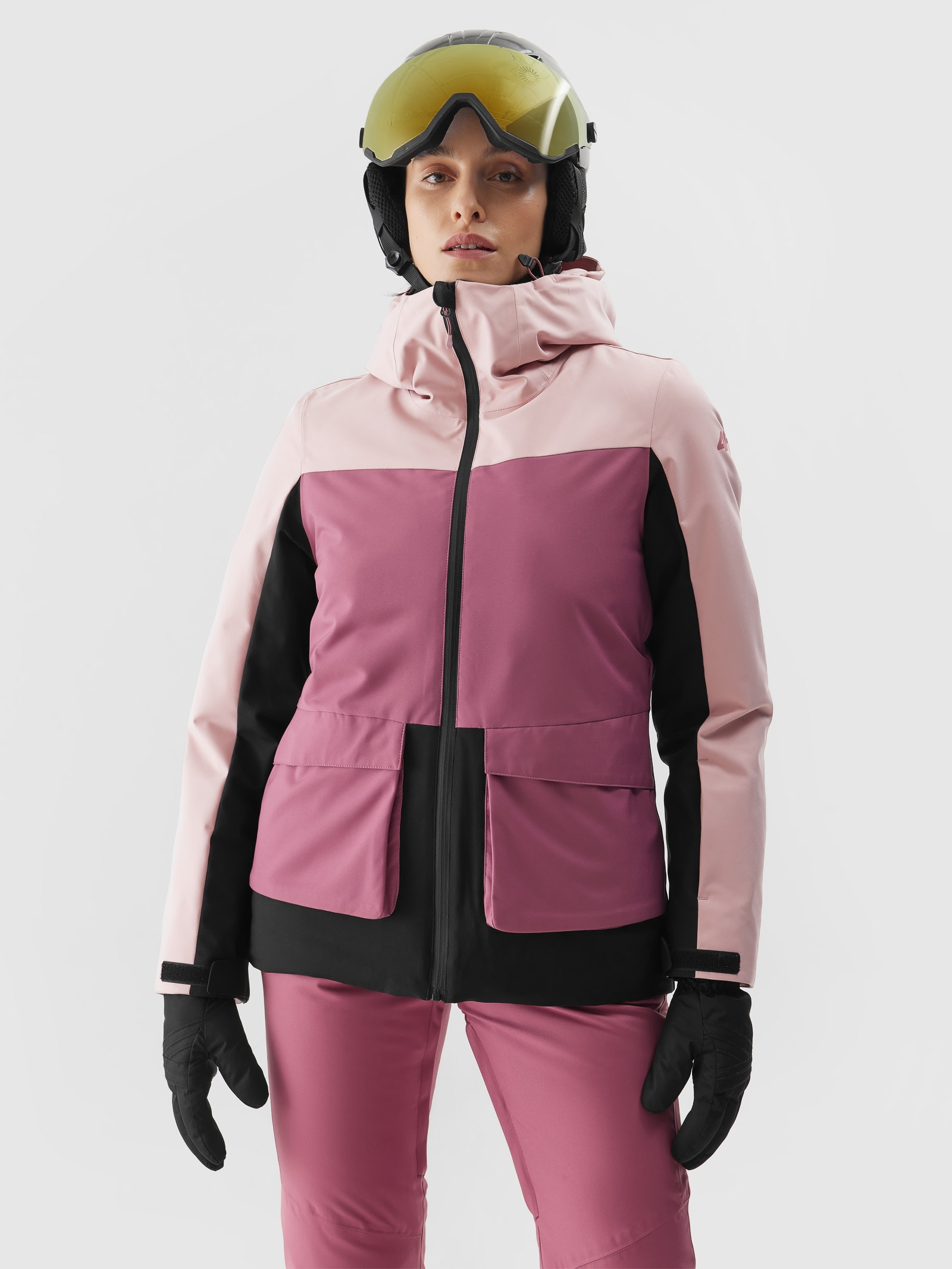 Dámská lyžařská bunda membrána 8000 - růžová