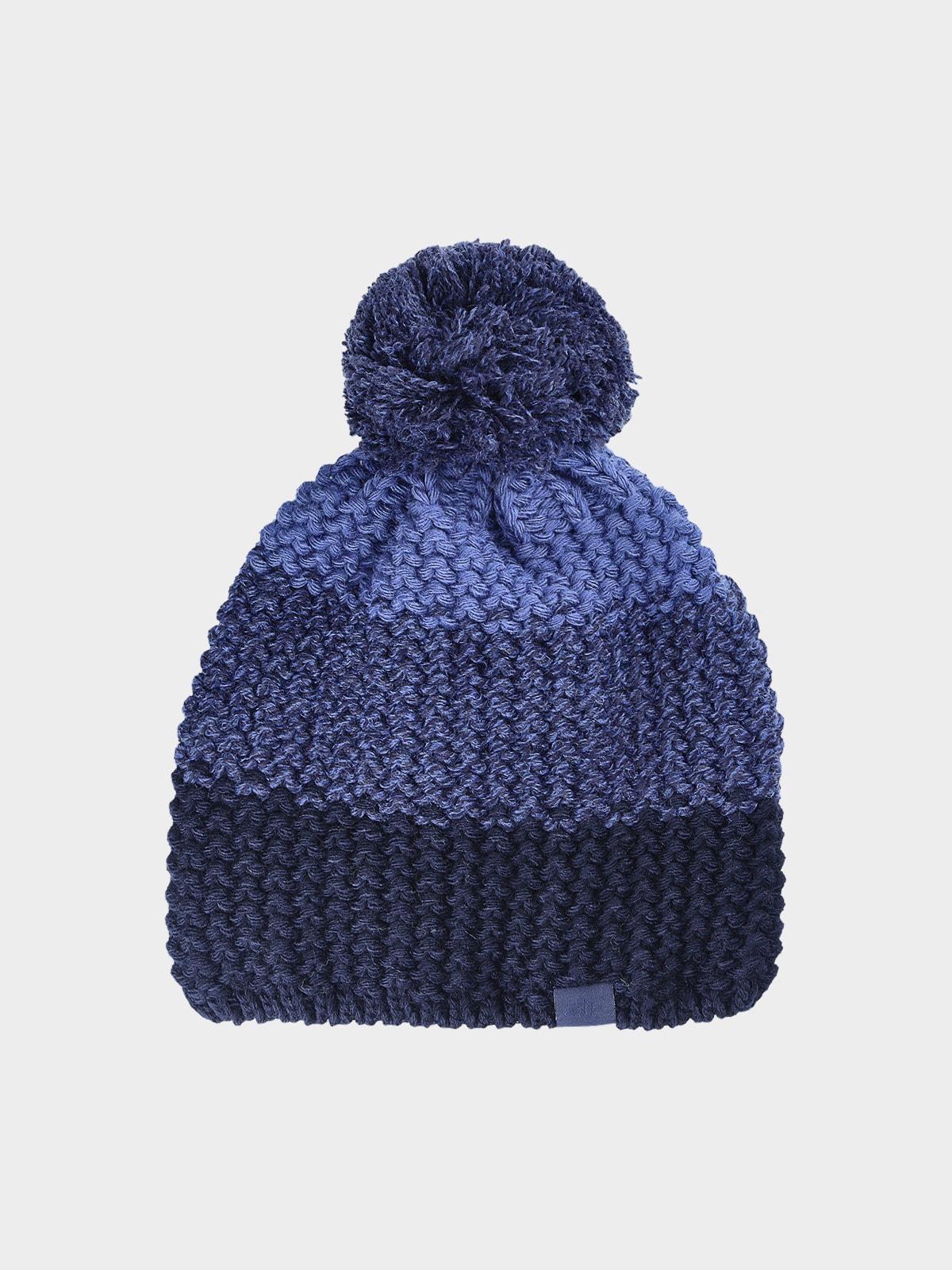 Chlapecká zimní čepice s vlnou - tmavě modrá