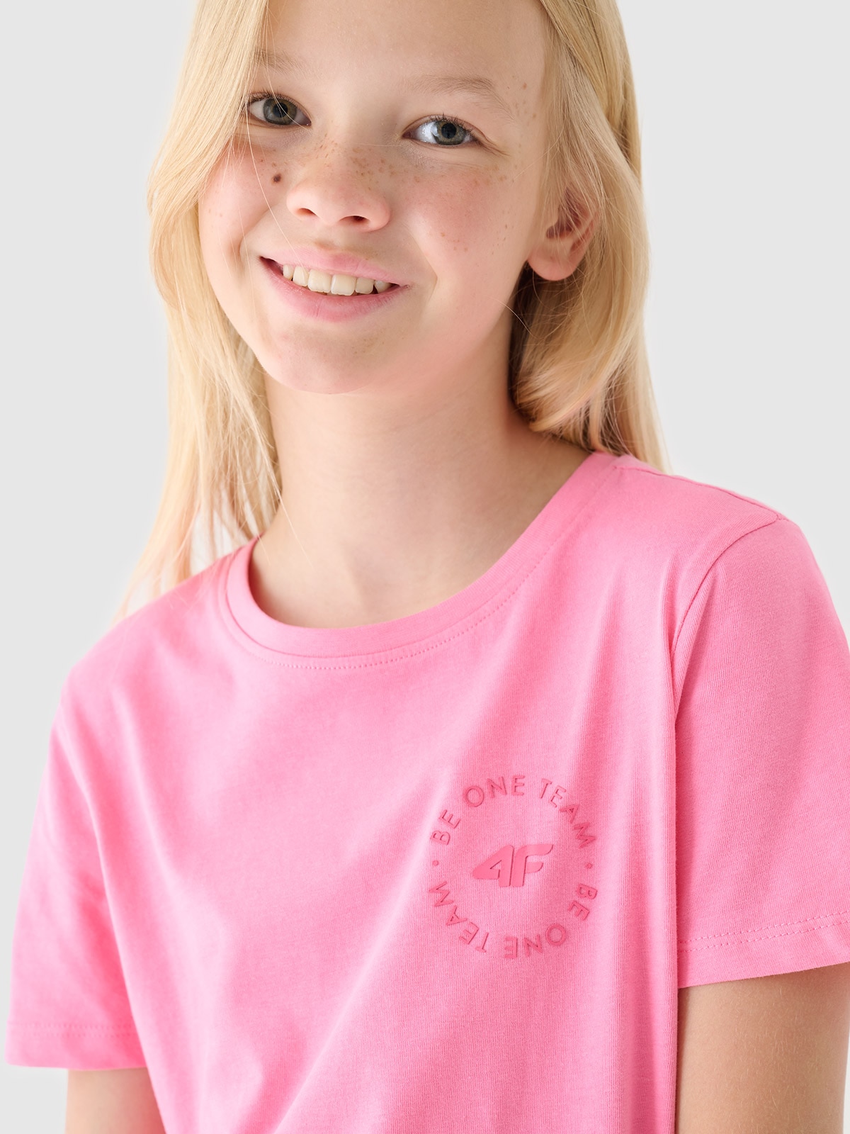 Dívčí tričko s potiskem - růžové