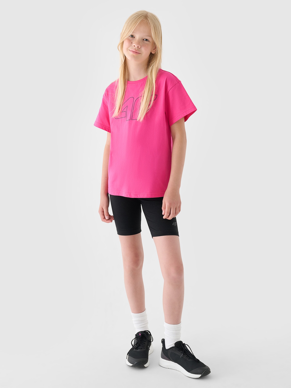 Dívčí tričko s potiskem - růžové
