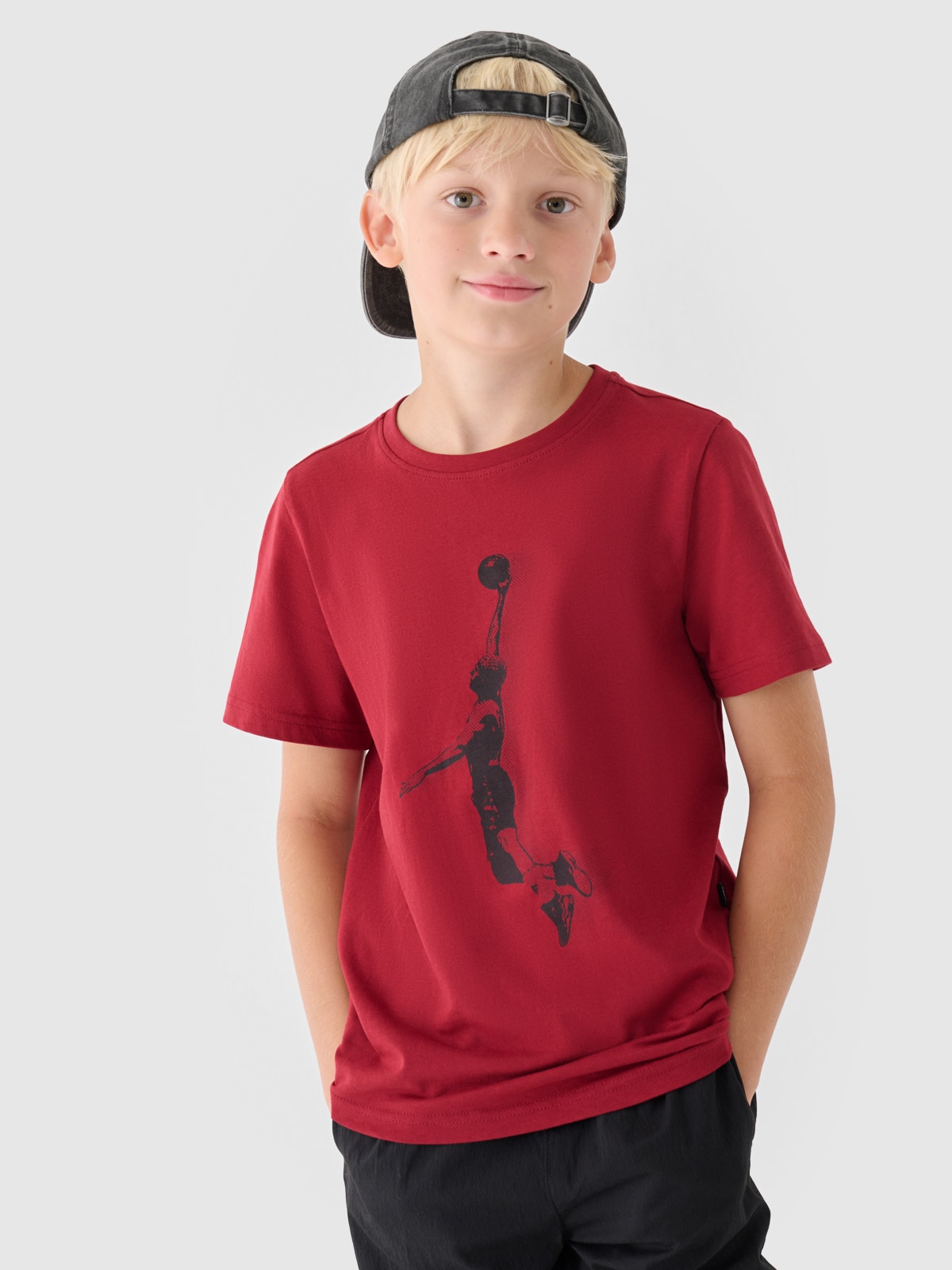 Chlapecké tričko s potiskem - červené