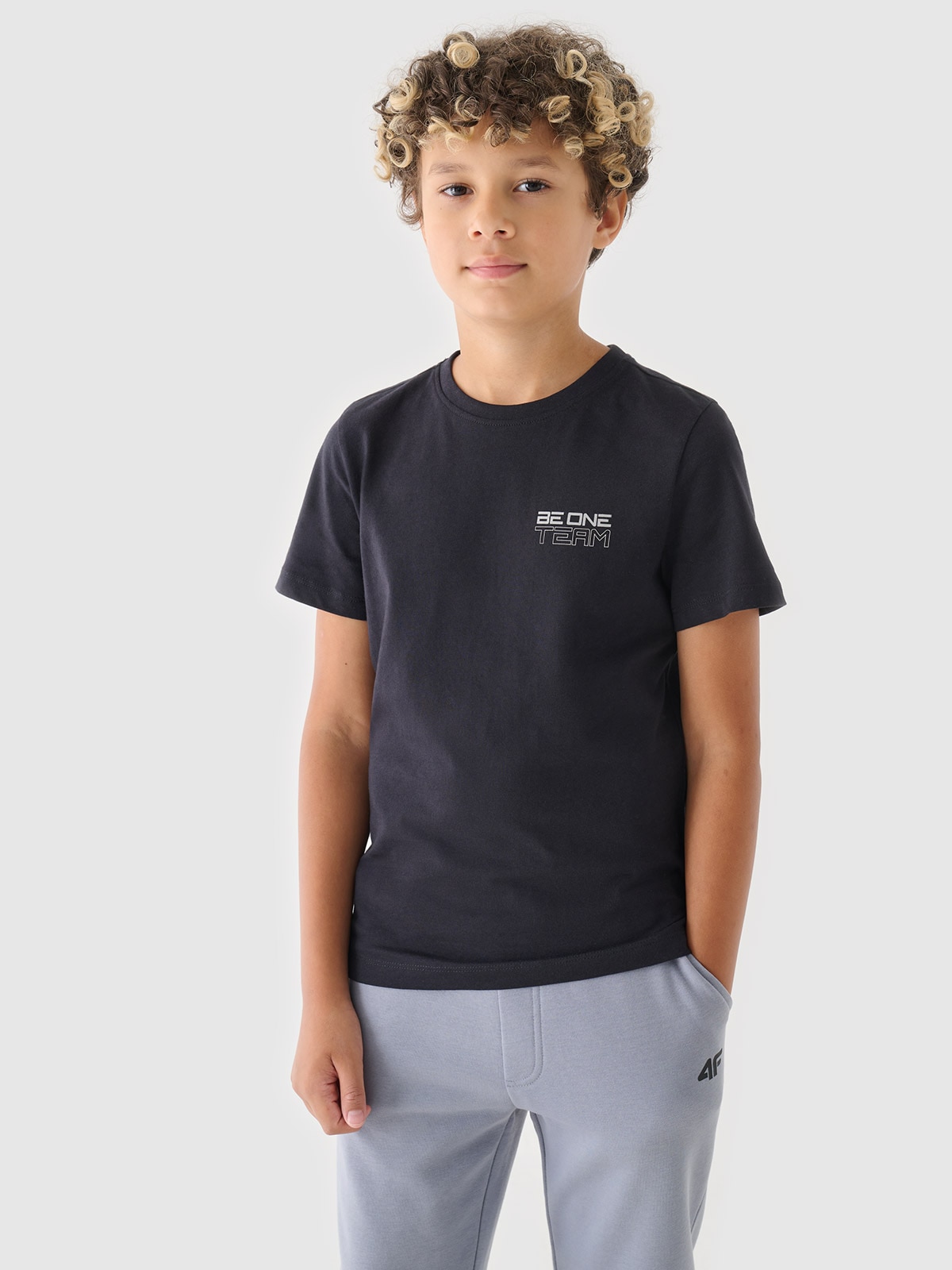 Chlapecké tričko s potiskem - černé