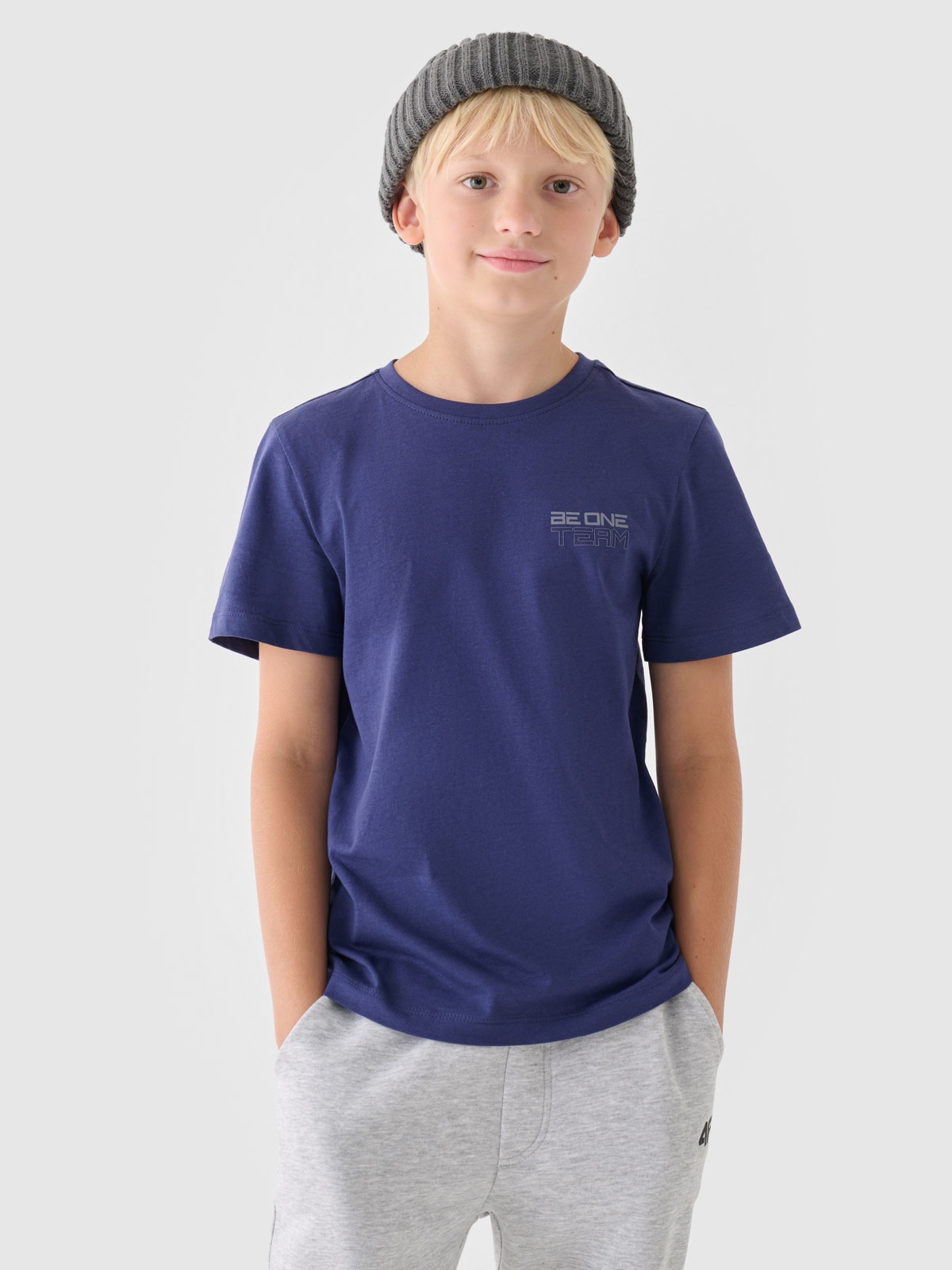 Chlapecké tričko s potiskem - tmavě modré