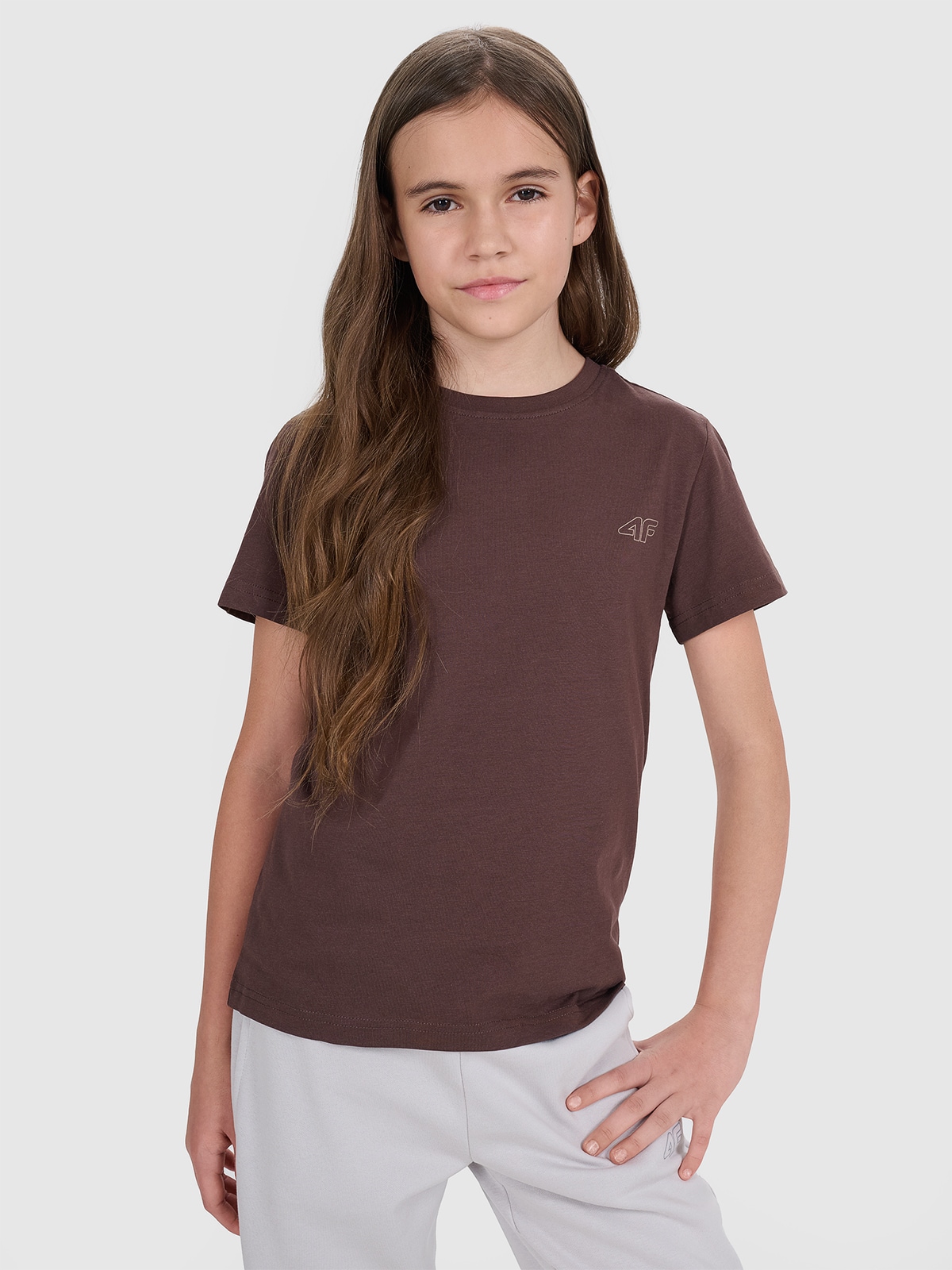 4F Tricou regular unicolor (2-pack) pentru copii - multicolor