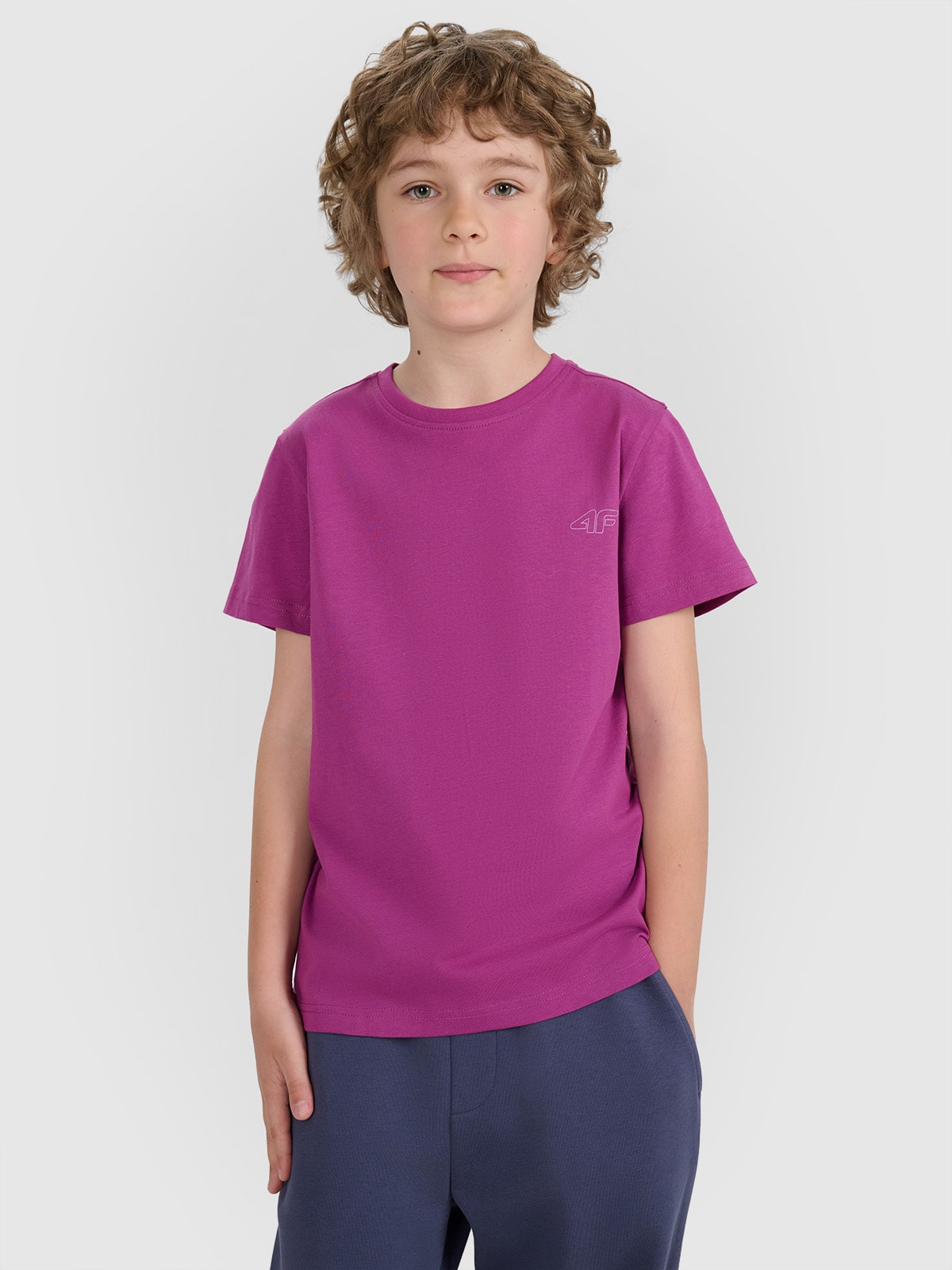 4F Tricou regular unicolor (2-pack) pentru copii - multicolor