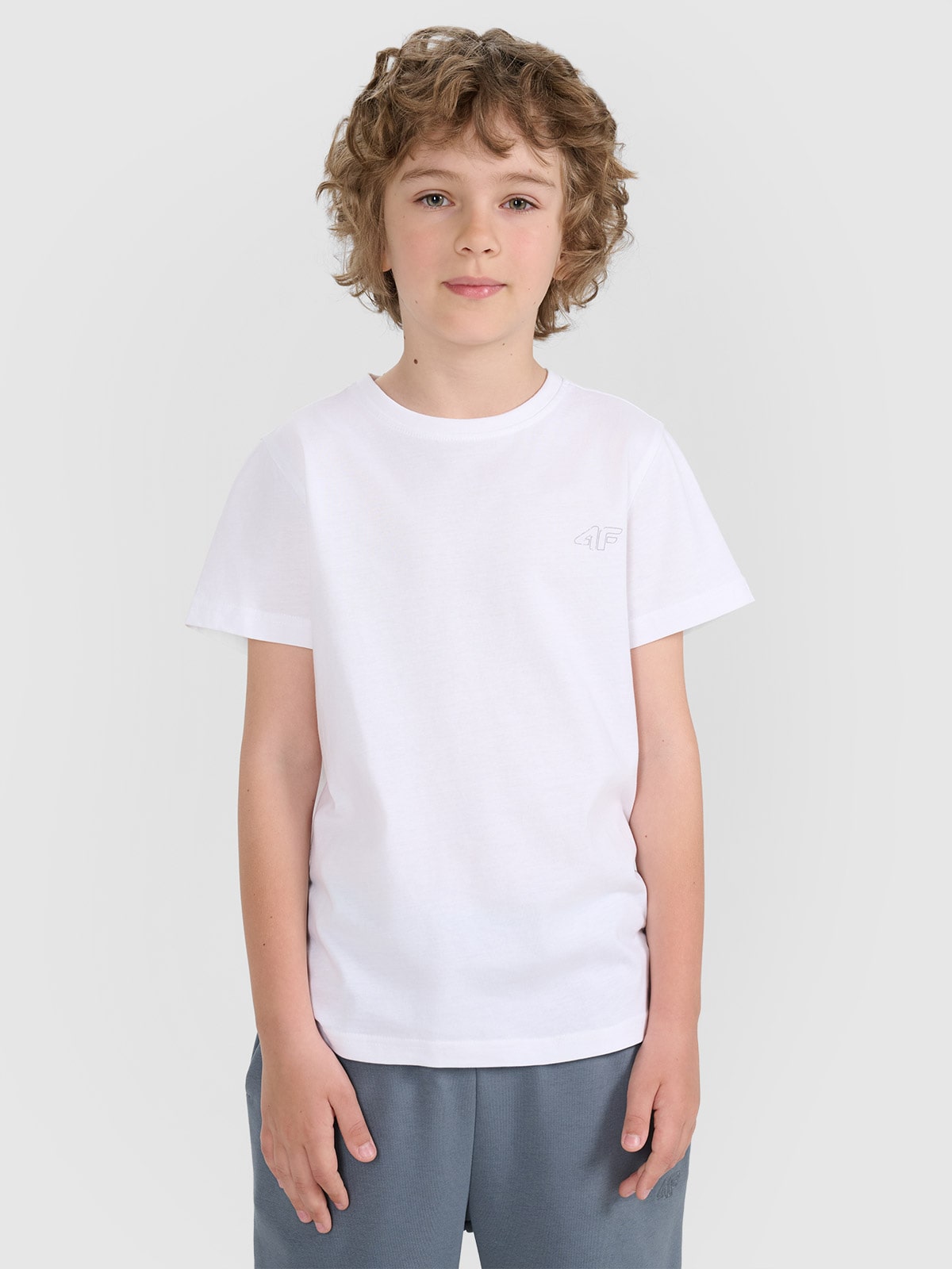 4F Tricou regular unicolor (2-pack) pentru copii - multicolor