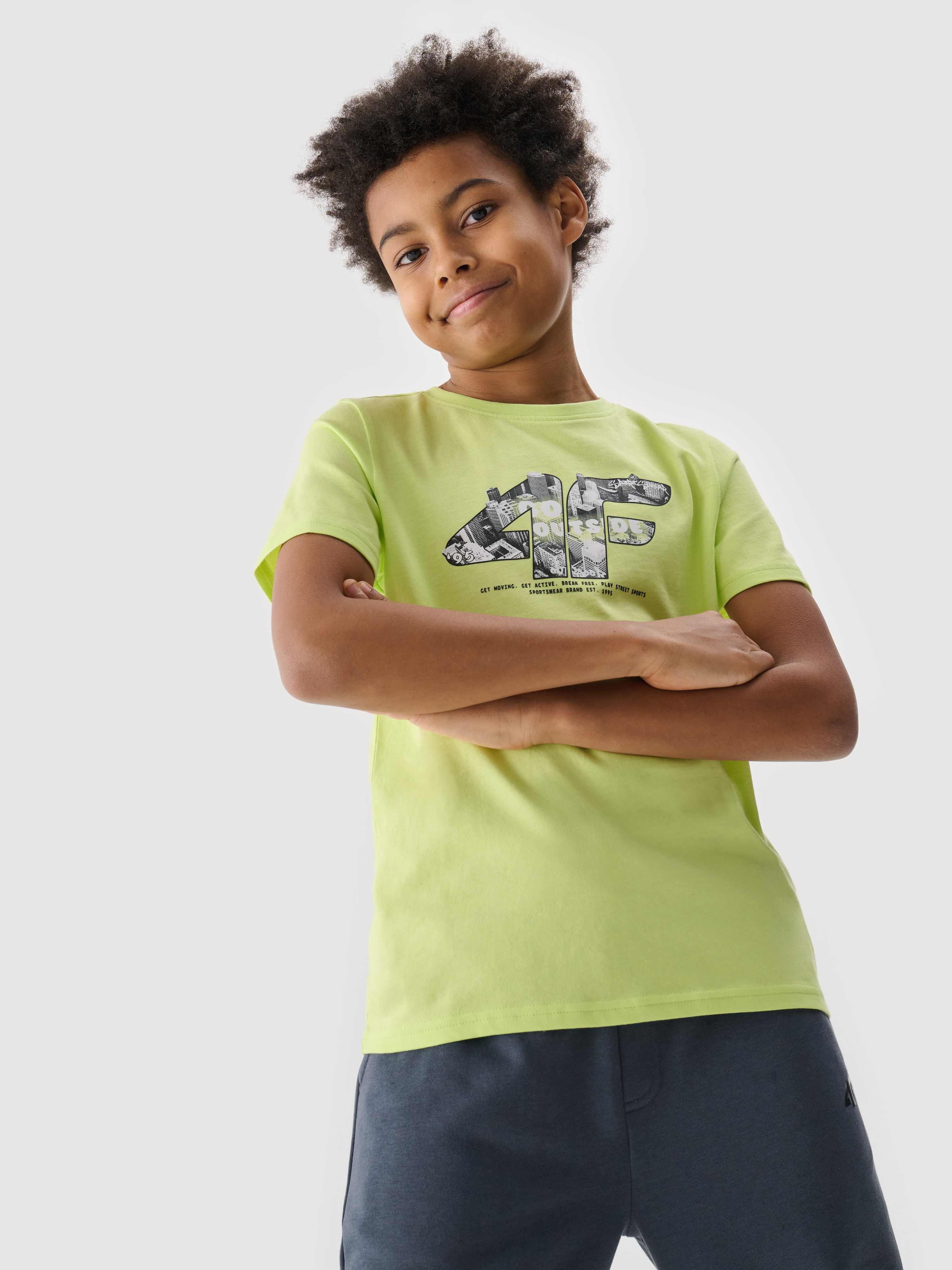 Chlapecké tričko s potiskem - zelené