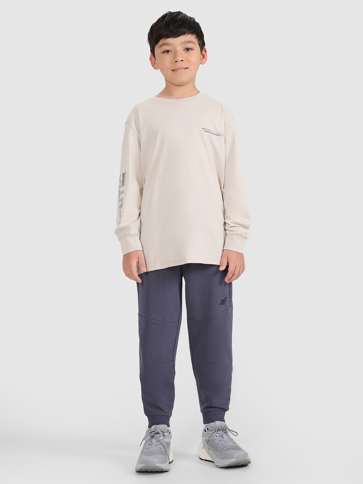 Pantaloni jogger de trening pentru băieți - gri