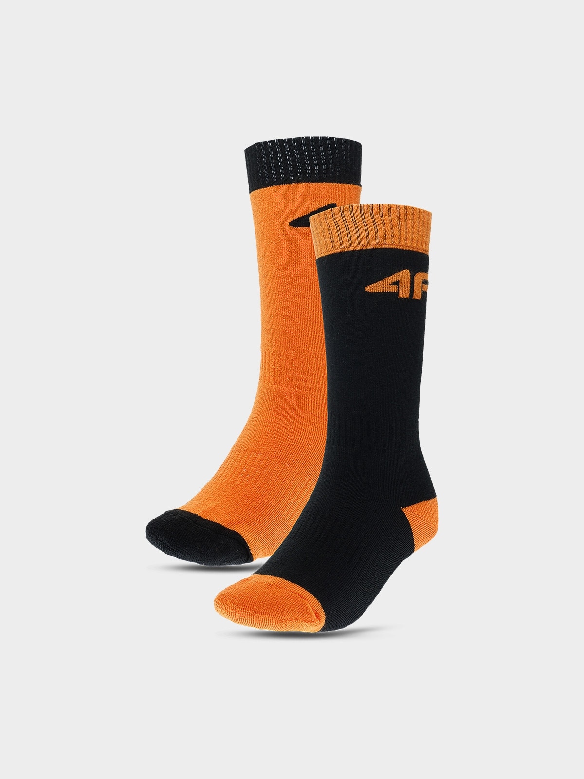 Chlapčenské lyžiarske ponožky (2-pack) - oranžové/čierne