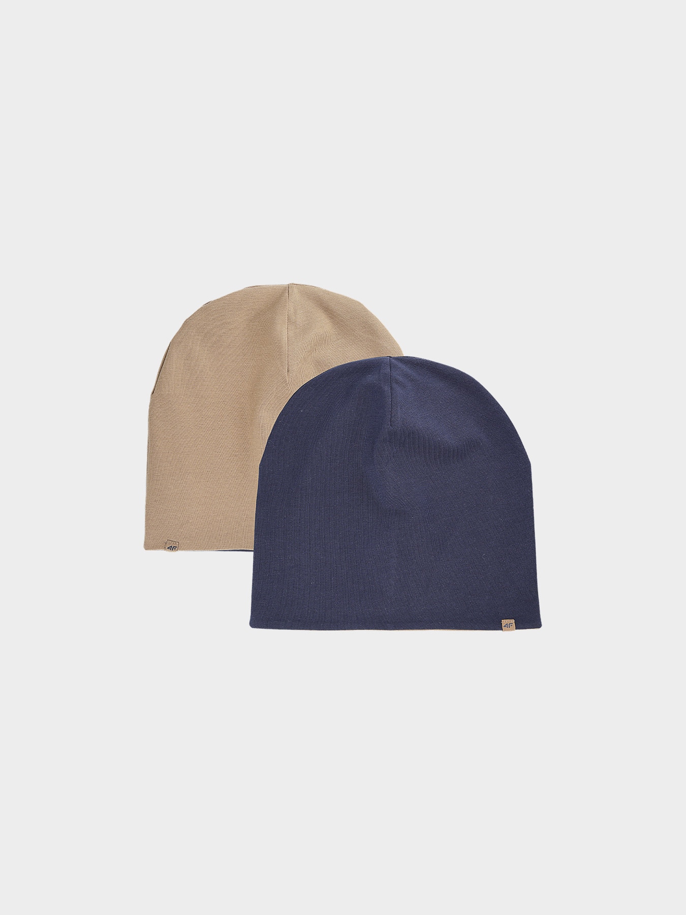 Căciulă beanie reversibilă pentru copii - bej