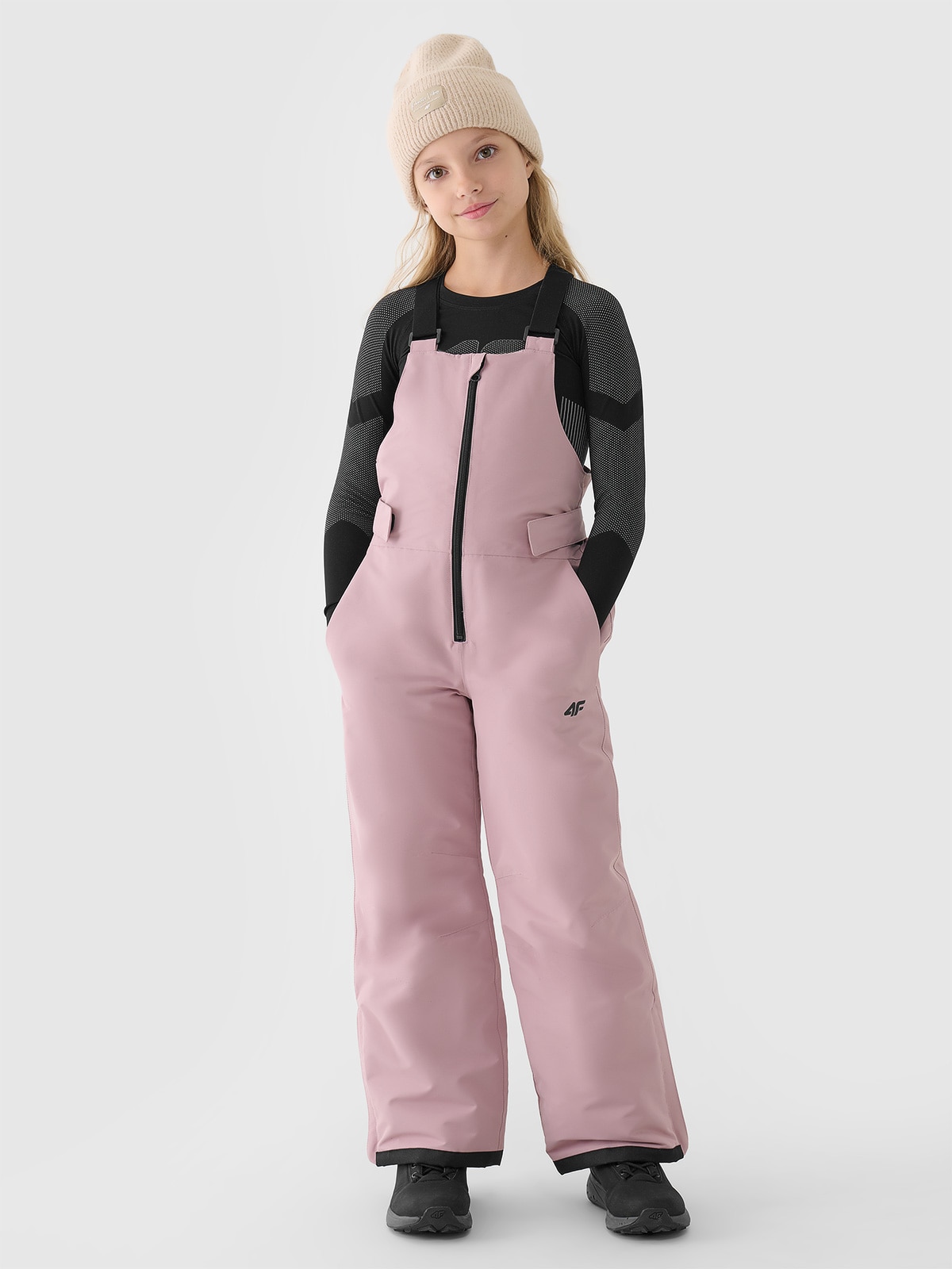 Pantaloni de snowboard membrana NeoDry 10000 pentru fete - bej