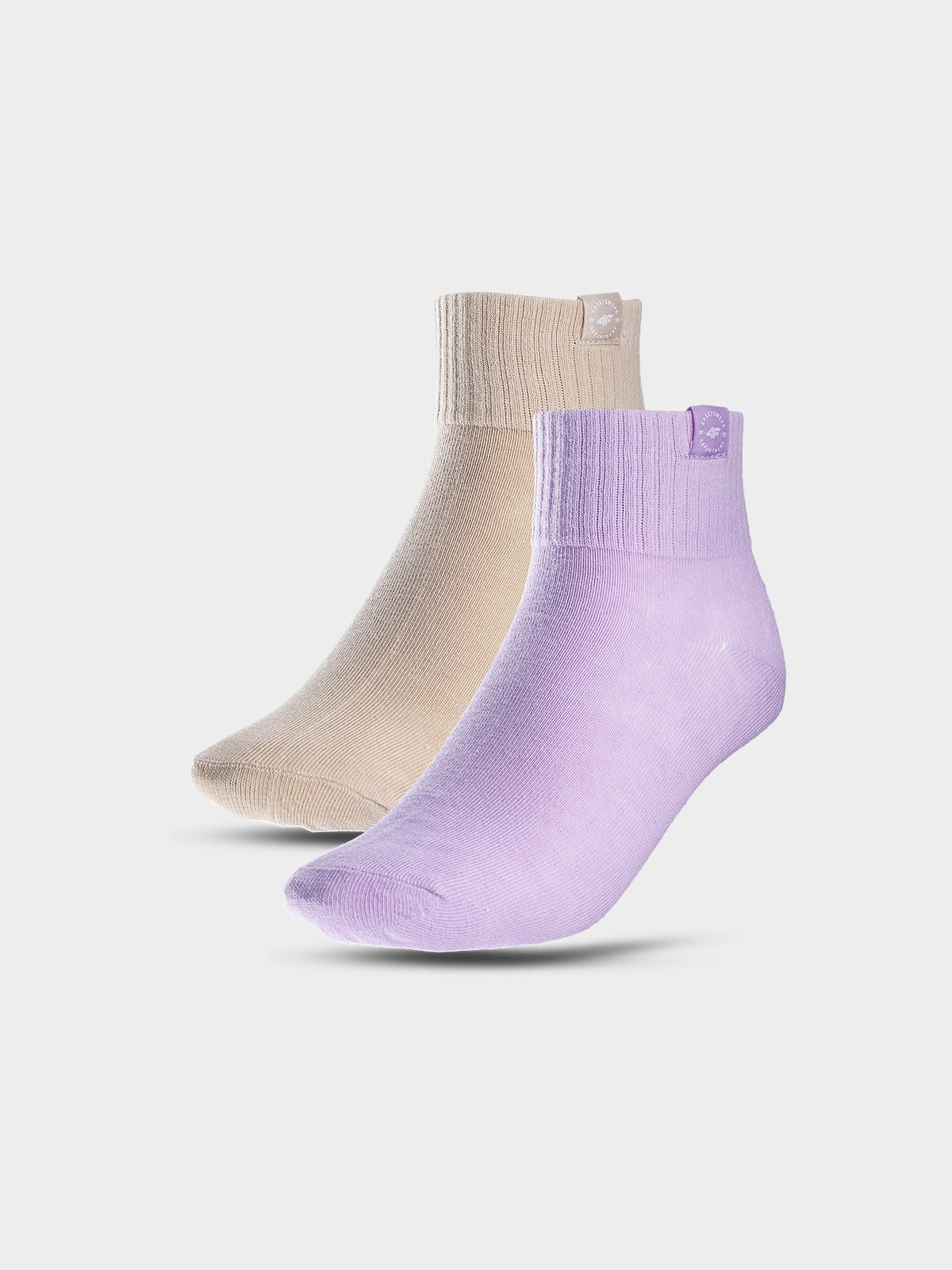 Șosete casual peste gleznă (2-pack) pentru fete - multicolor