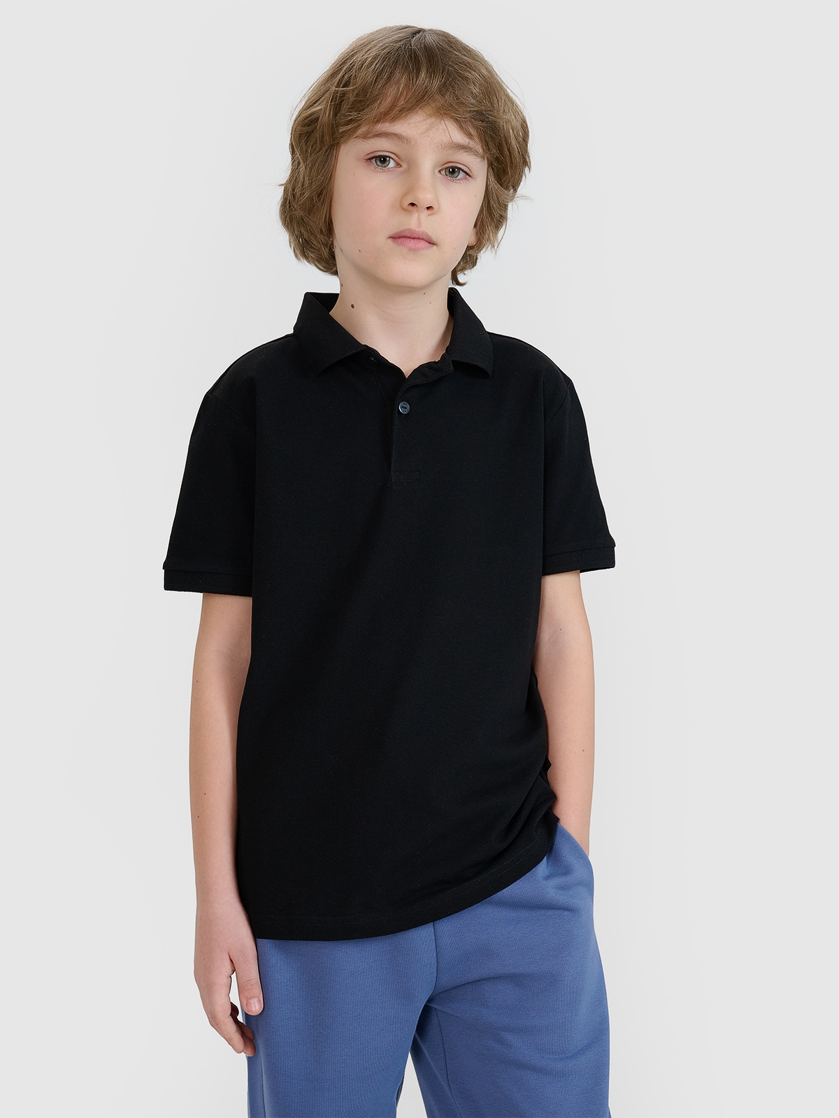 Tricou polo pentru copii - negru