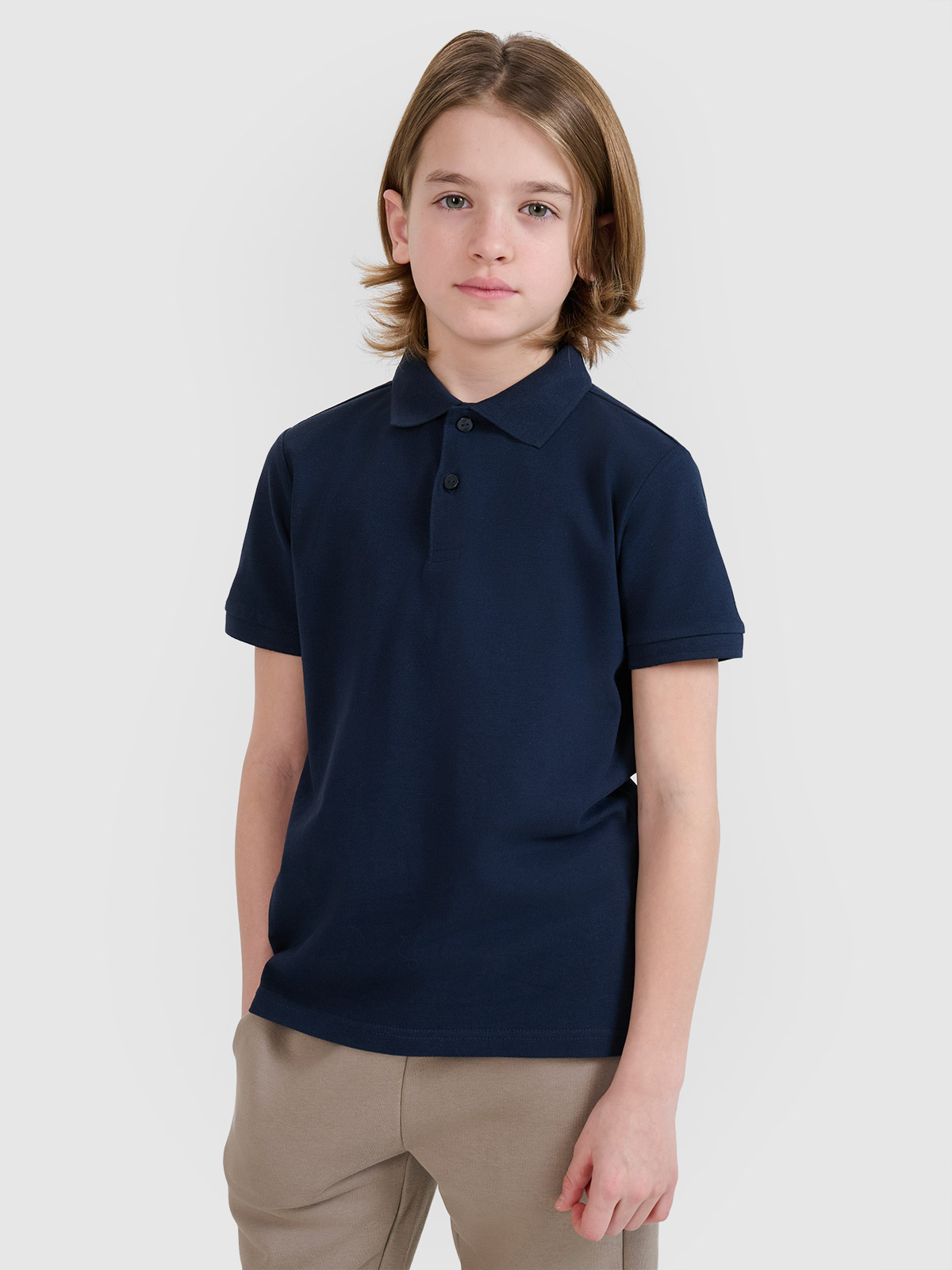 Tricou polo pentru copii - bleumarin