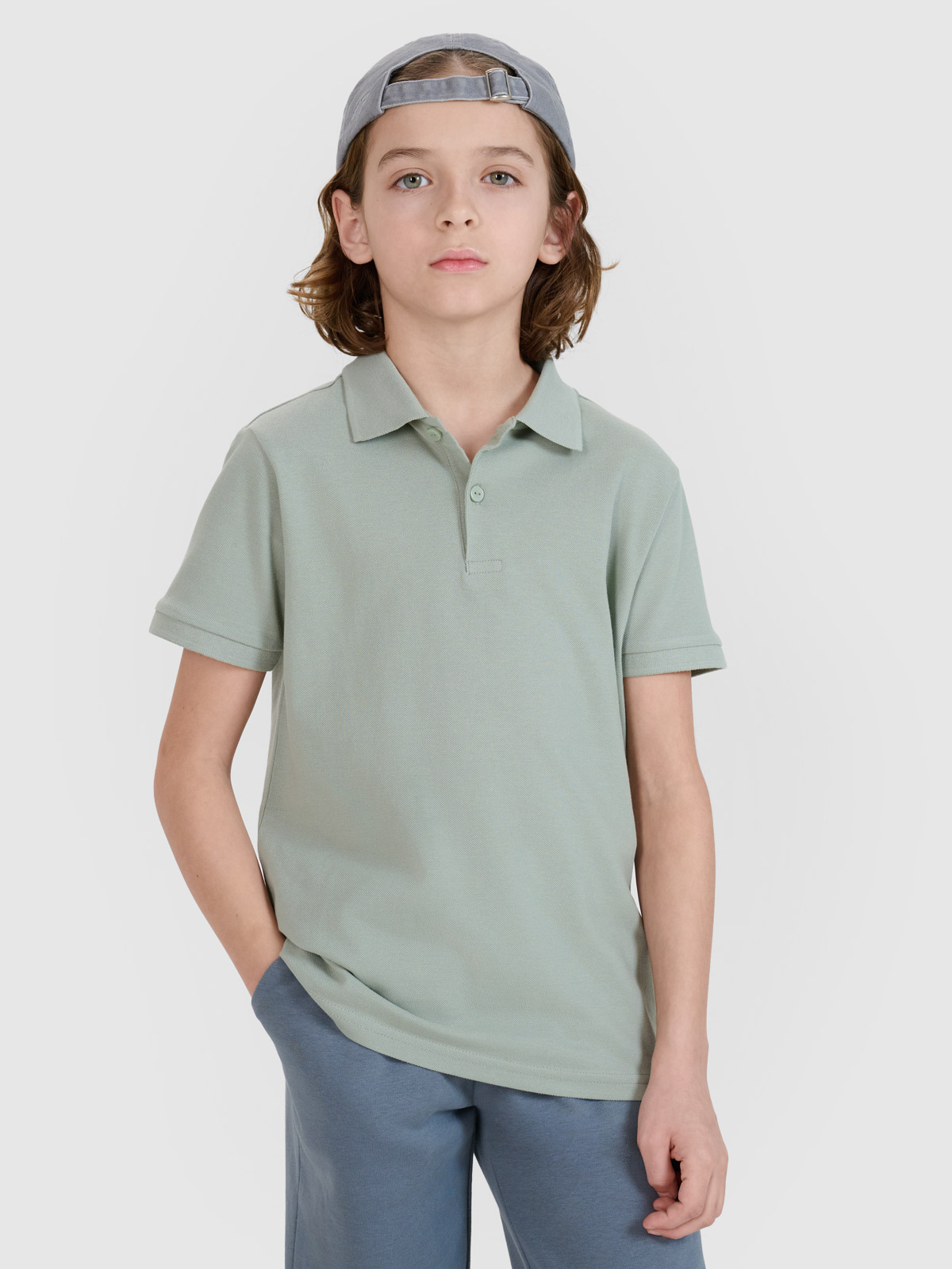 Tricou polo pentru copii - verde