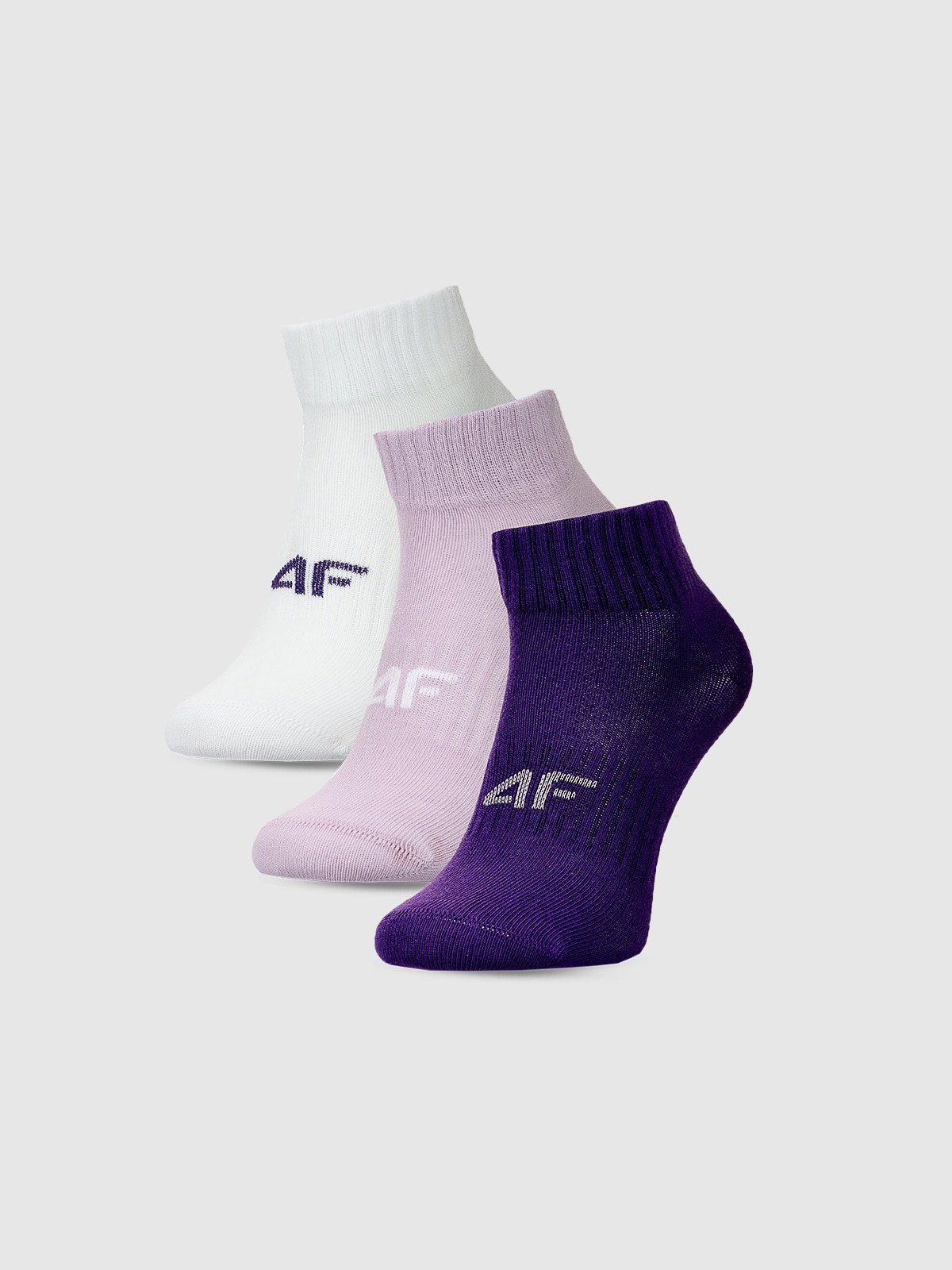 Șosete casual peste gleznă (3-pack) pentru fete - multicolor