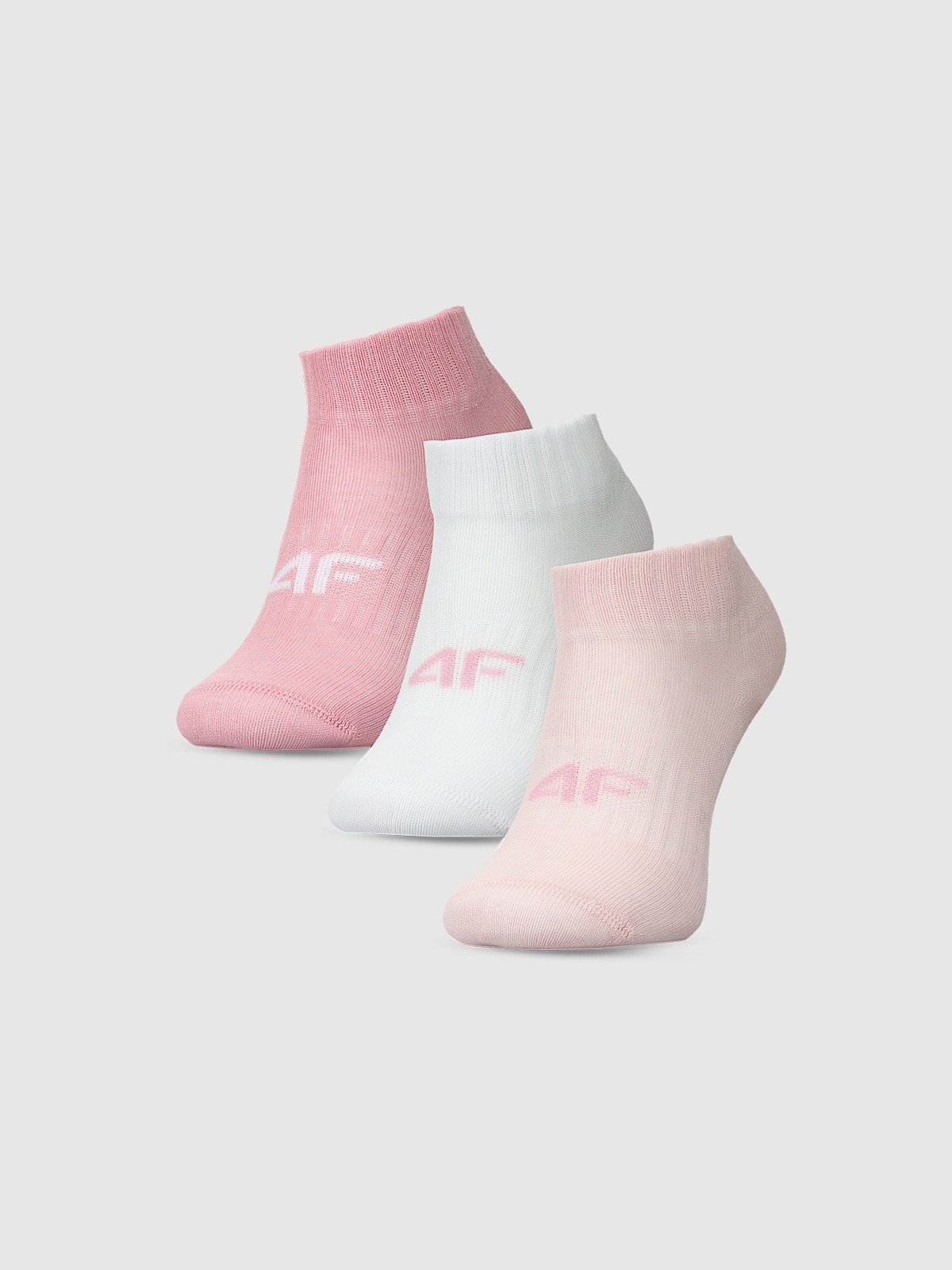 Șosete casual peste gleznă (3-pack) pentru fete - multicolor