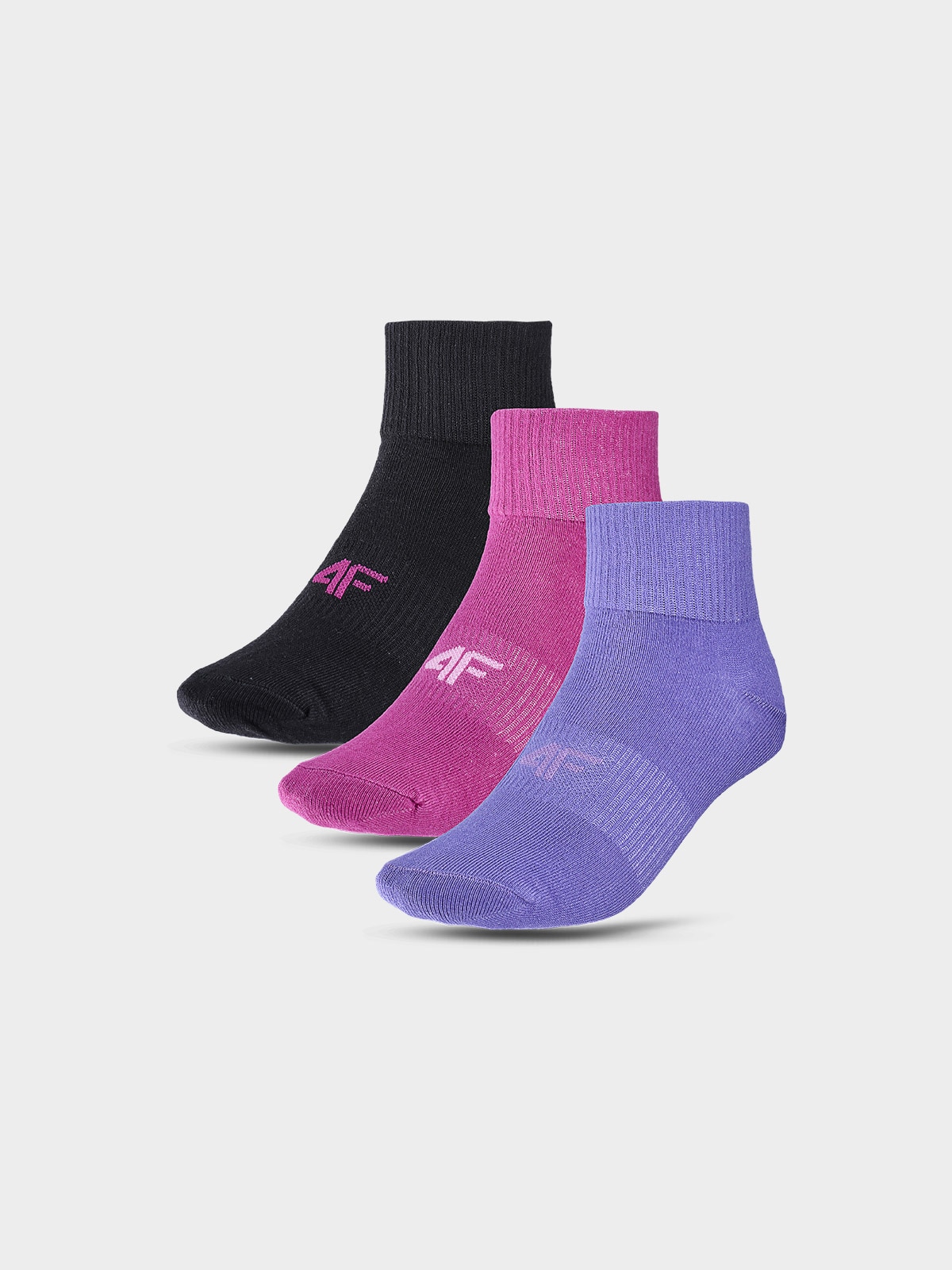 Șosete casual peste gleznă (3-pack) pentru copii - multicolor