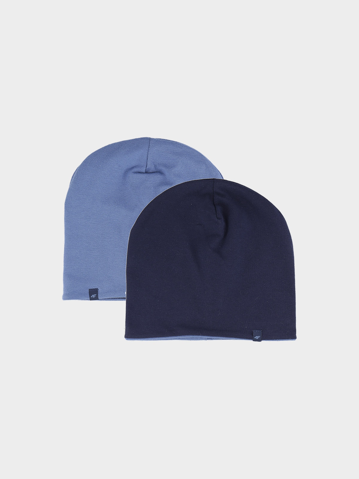 Căciulă beanie reversibilă pentru copii - bleumarin