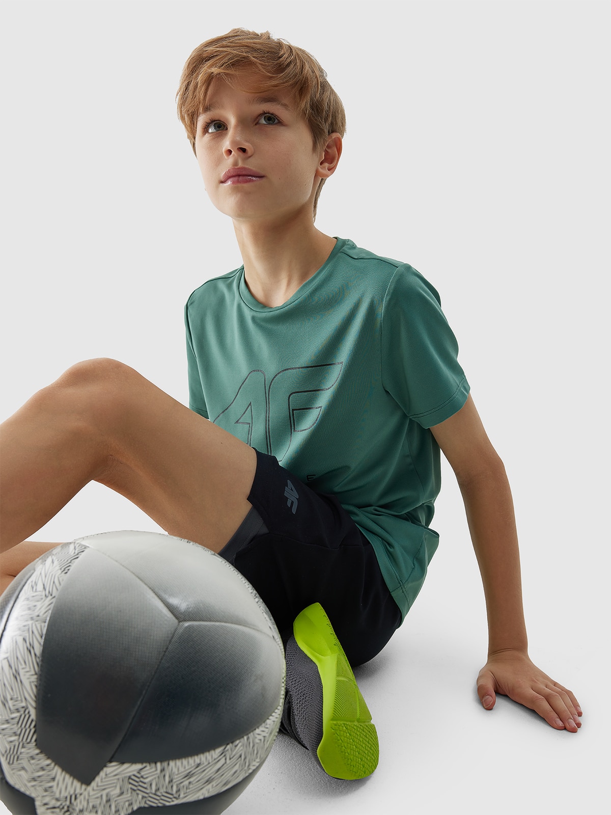 Tricou de sport cu uscare rapidă pentru băieți - verde