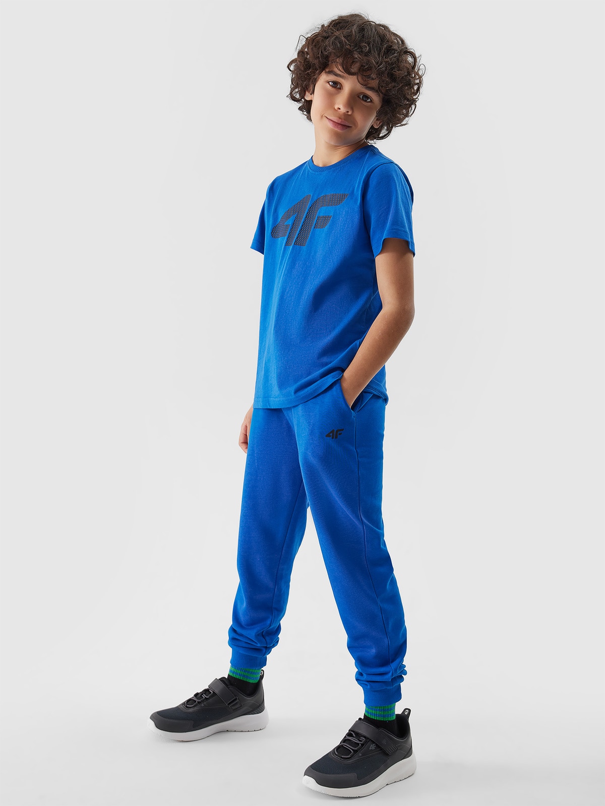 Pantaloni jogger de trening pentru băieți - cobalt