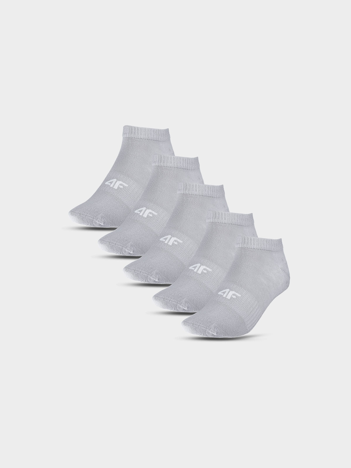 Șosete casual până la gleznă (5-pack) pentru fete - gri