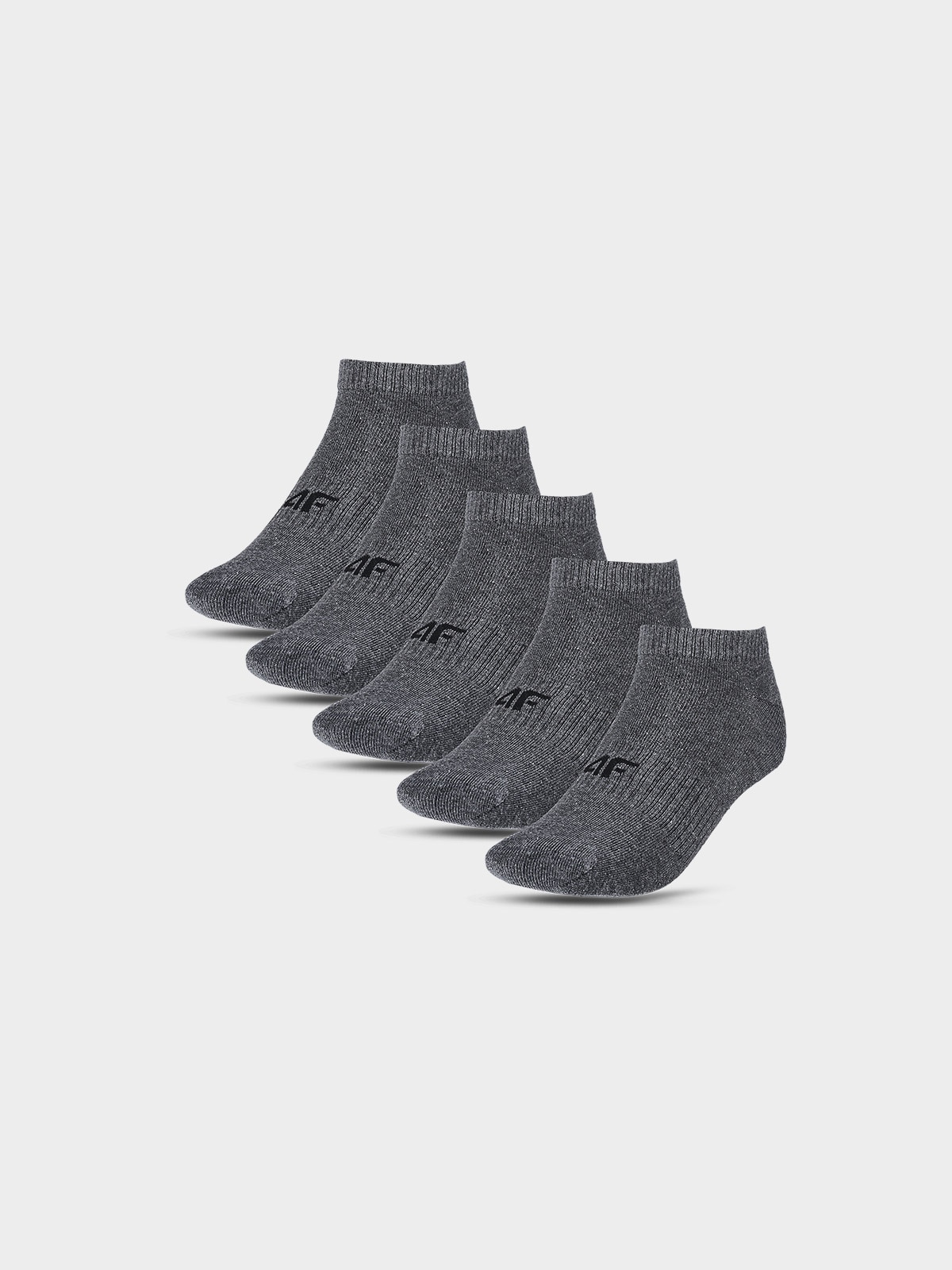 Șosete casual până la gleznă (5-pack) pentru băieți - gri