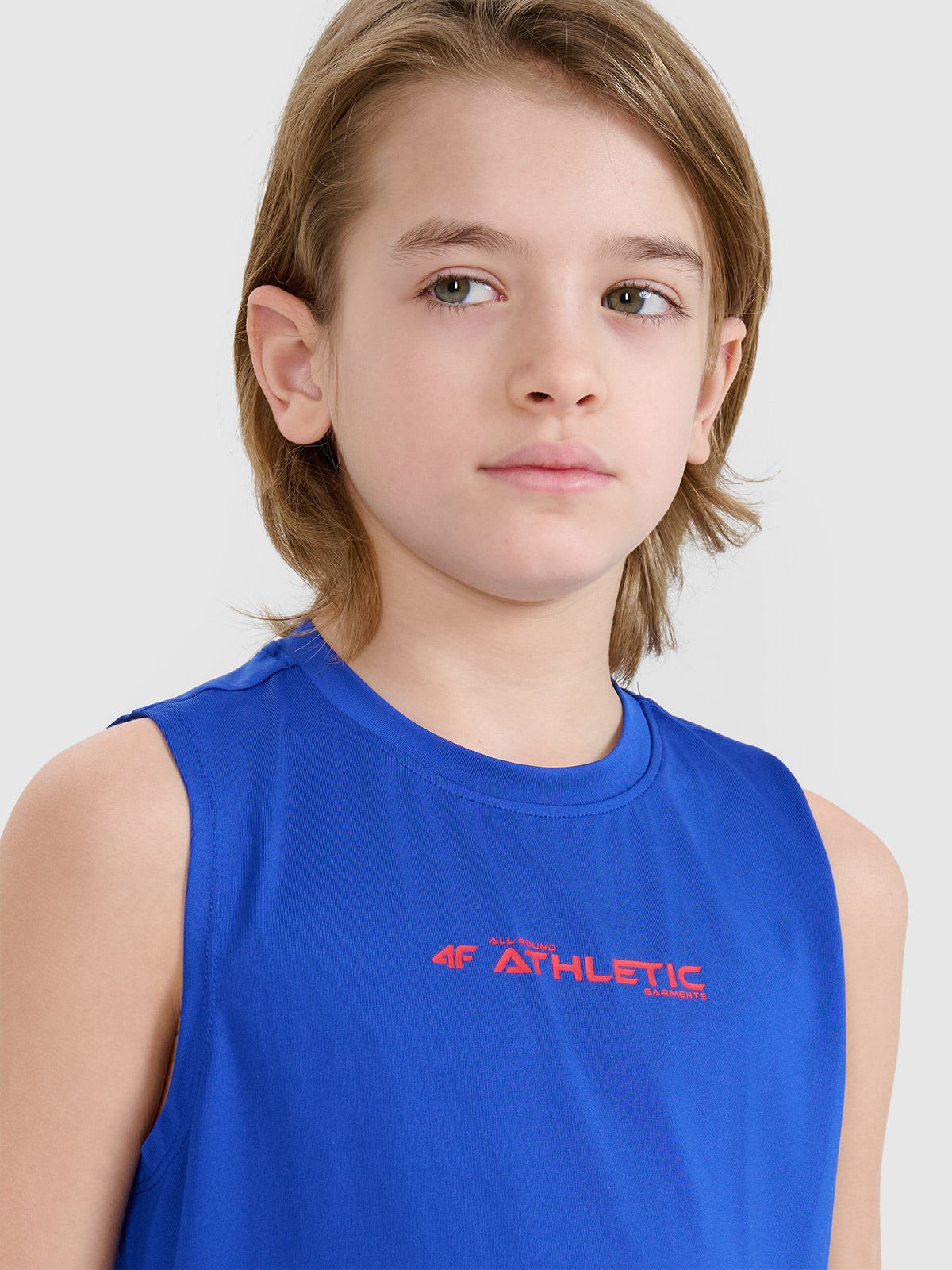 Tank-top de sport cu uscare rapidă pentru băieți - bleumarin