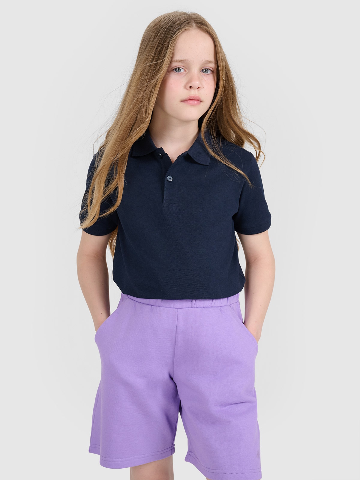 Tricou polo pentru băieți - bleumarin