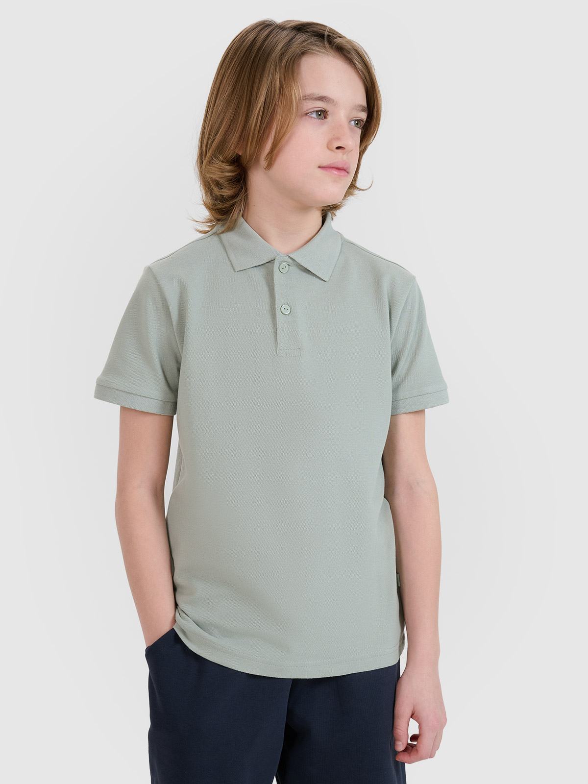 Tricou polo pentru băieți - menta