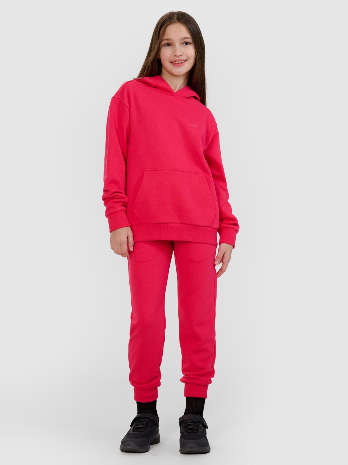 Pantaloni jogger de trening pentru fete - roz