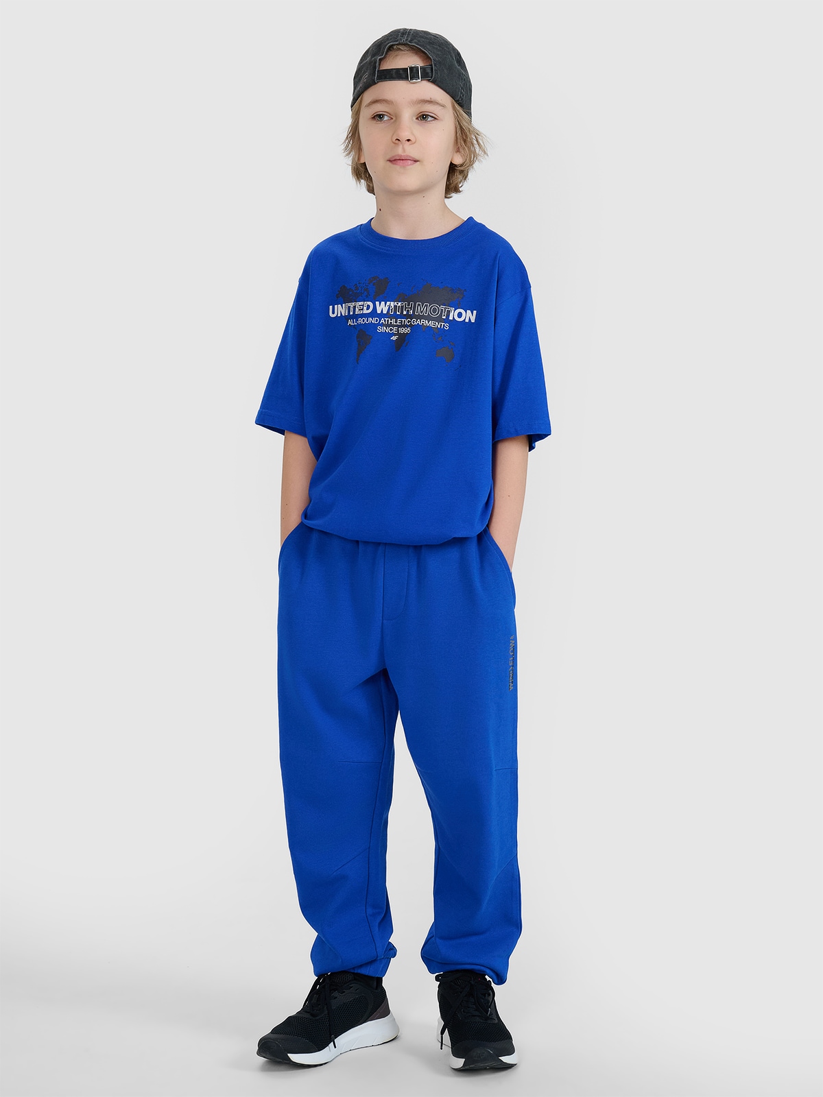 Pantaloni jogger de trening pentru băieți - albaștri