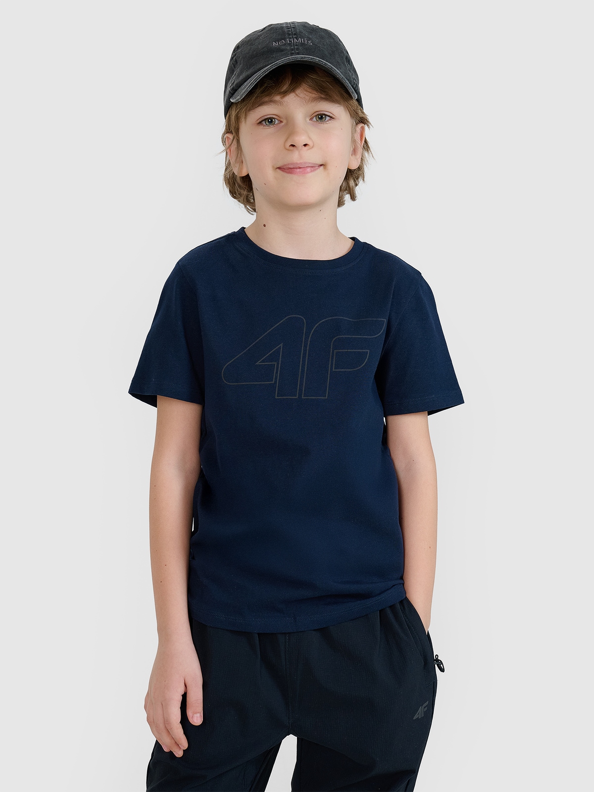 Tricou cu imprimeu pentru băieți - bleumarin