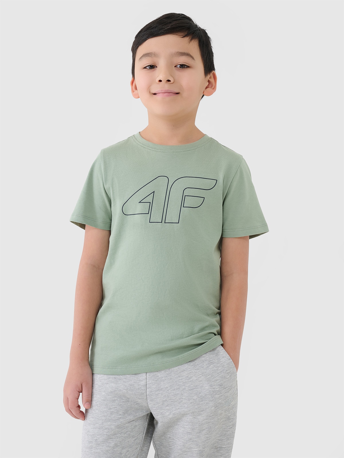 Tricou cu imprimeu pentru băieți - turcoaz