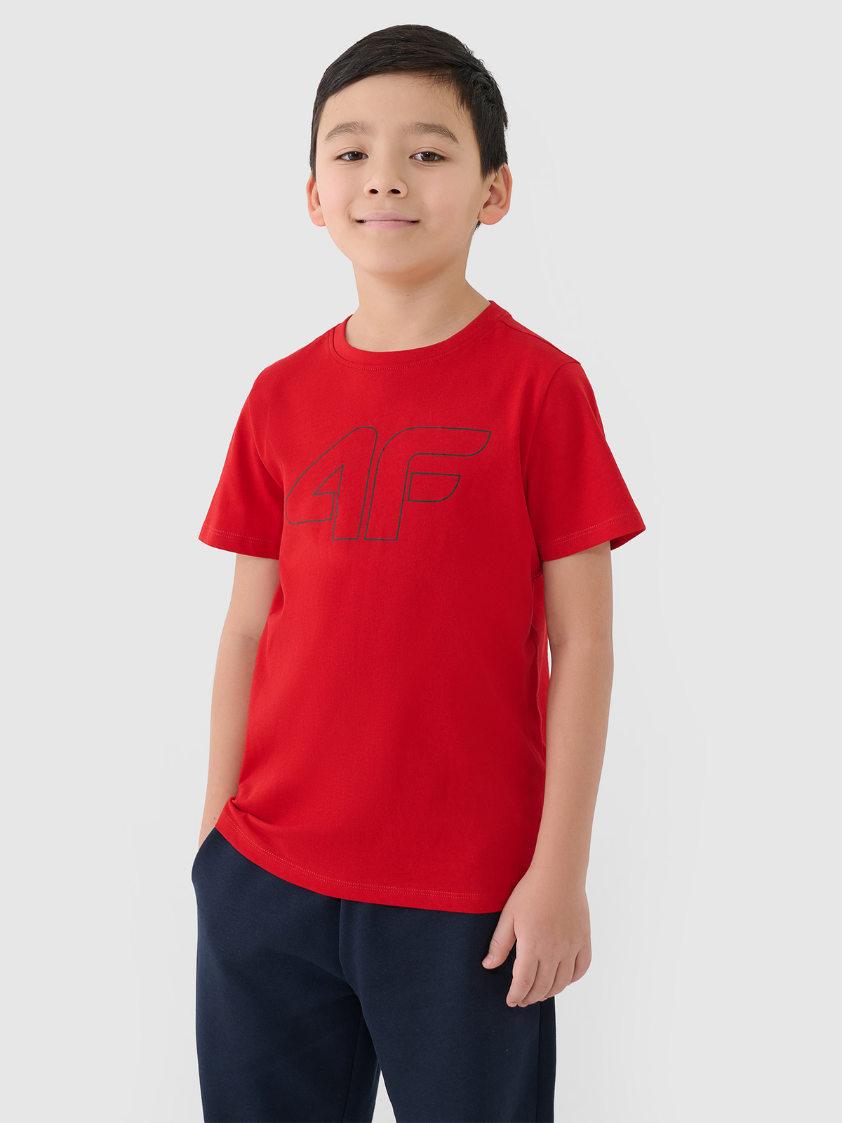 Tricou cu imprimeu pentru băieți - roșu