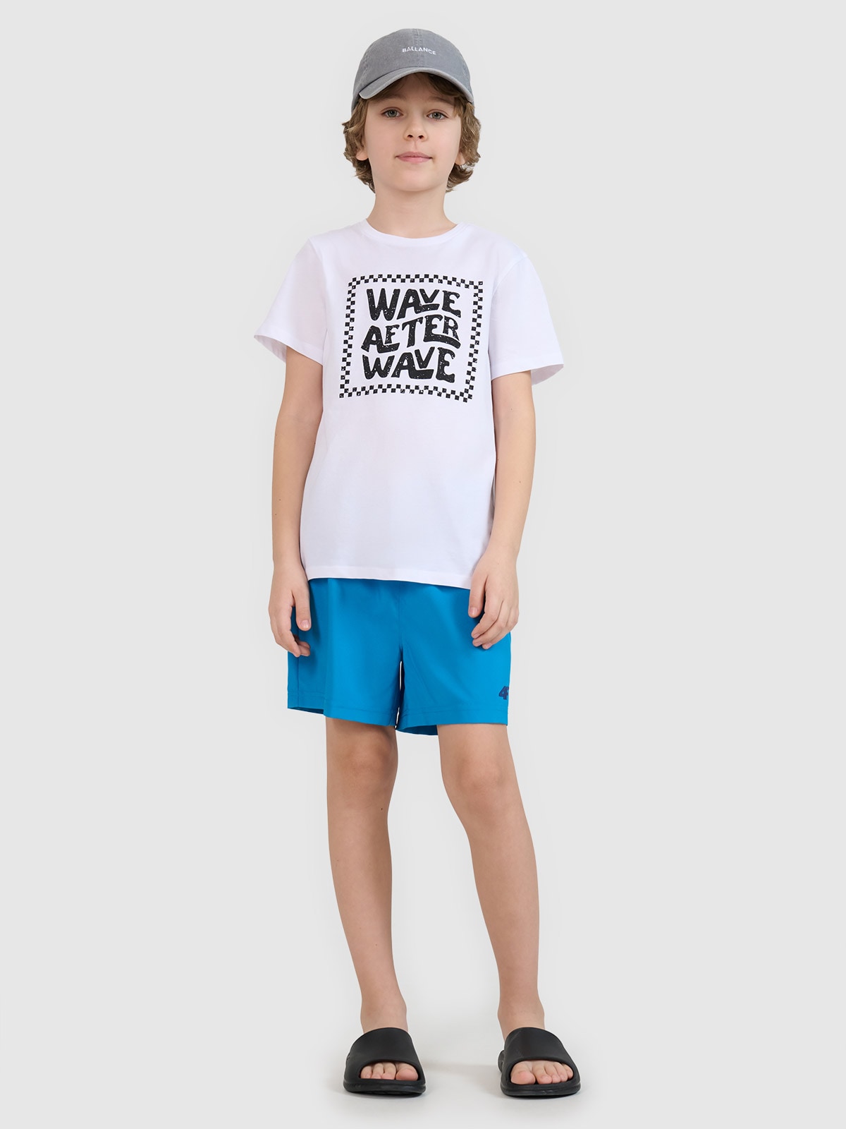 Șort de plajă boardshort pentru băieți - albastru