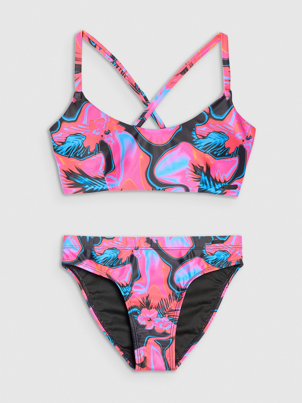 4F Costum de baie două piese pentru fete - multicolor