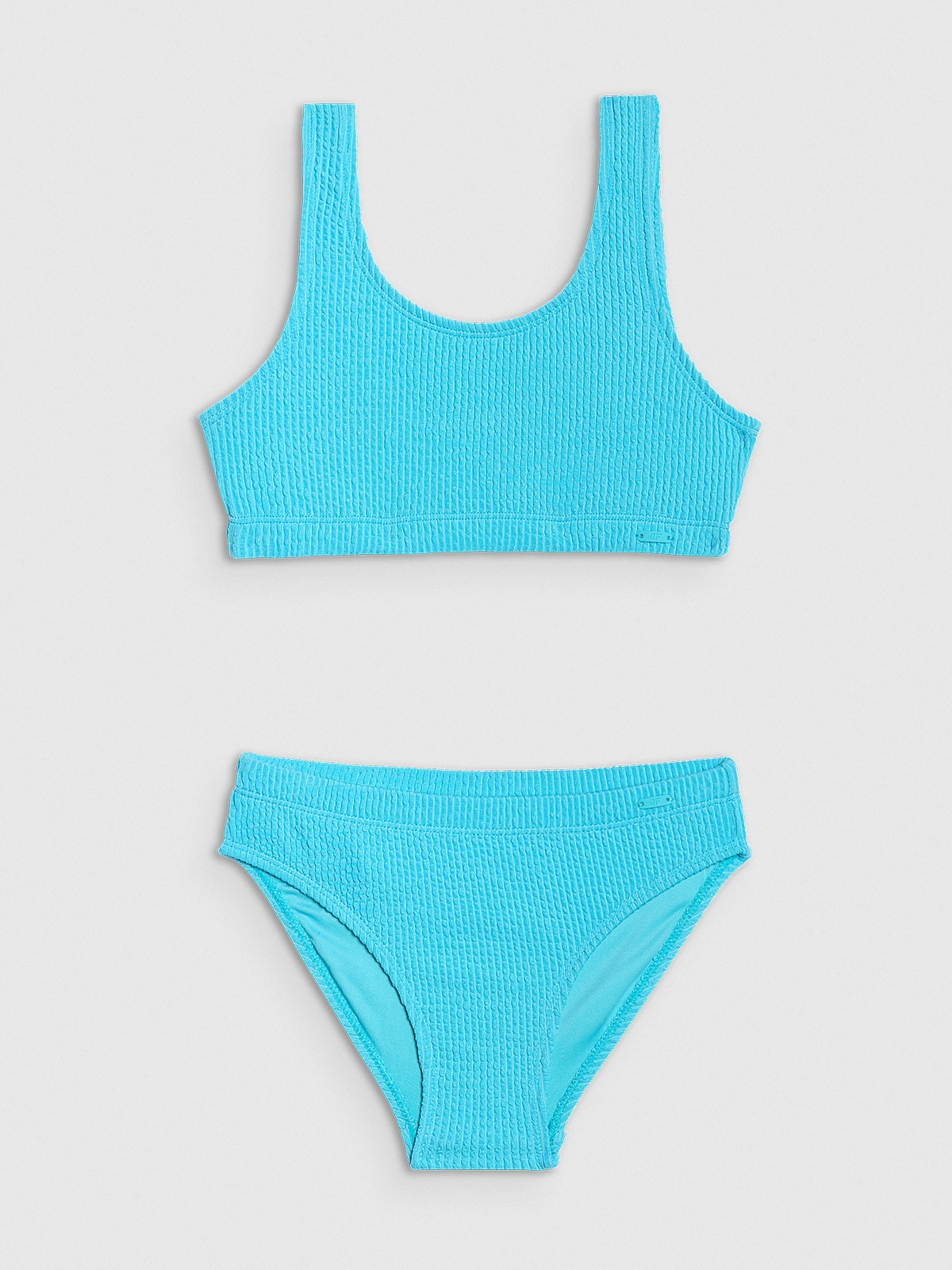 Costum de baie două piese pentru fete - turcoaz