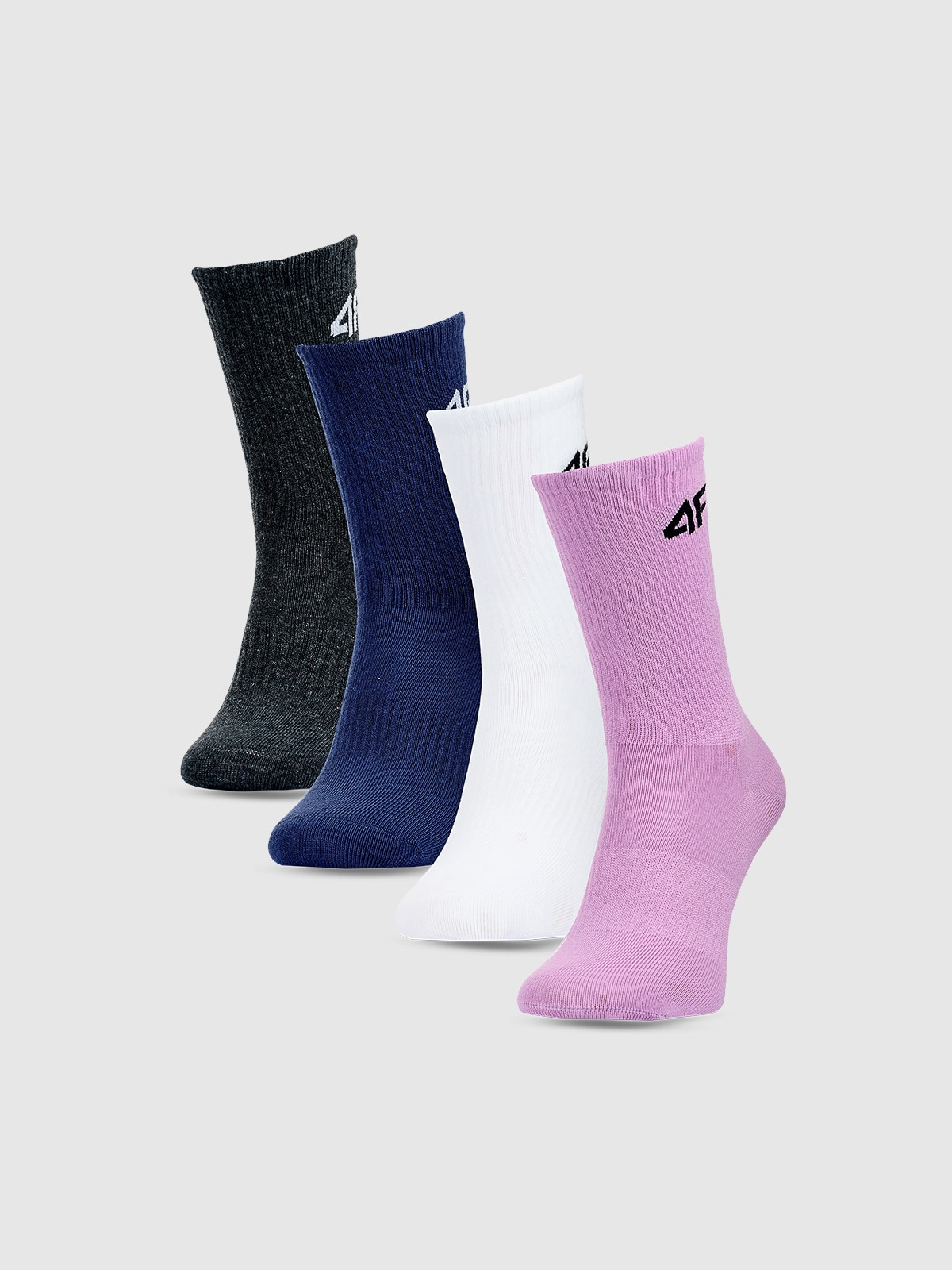 Șosete casual peste gleznă (4-pack) pentru fete - multicolor