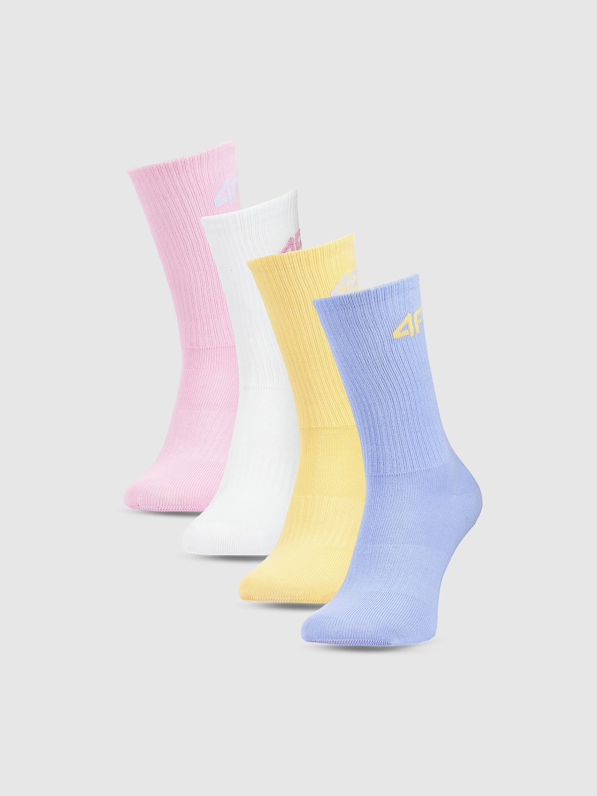 Șosete casual peste gleznă (4-pack) pentru fete - multicolor