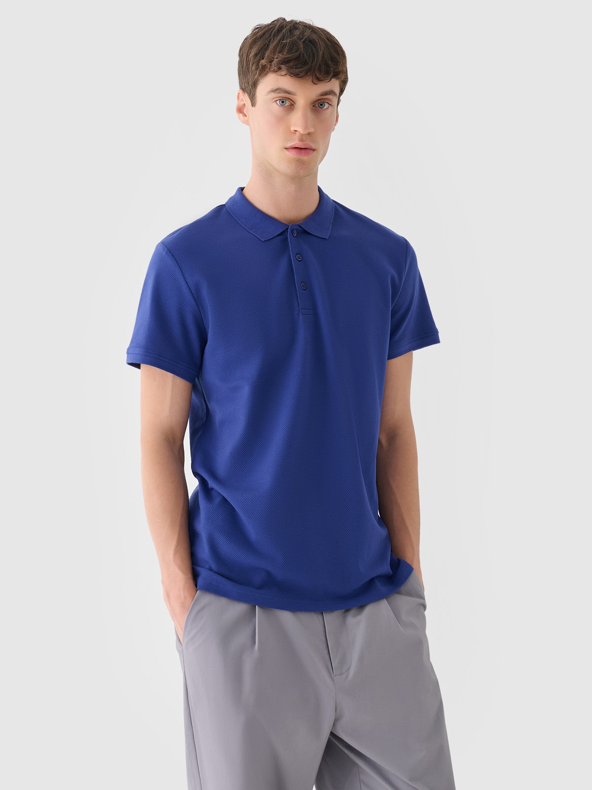 Tricou polo pentru bărbați - bleumarin