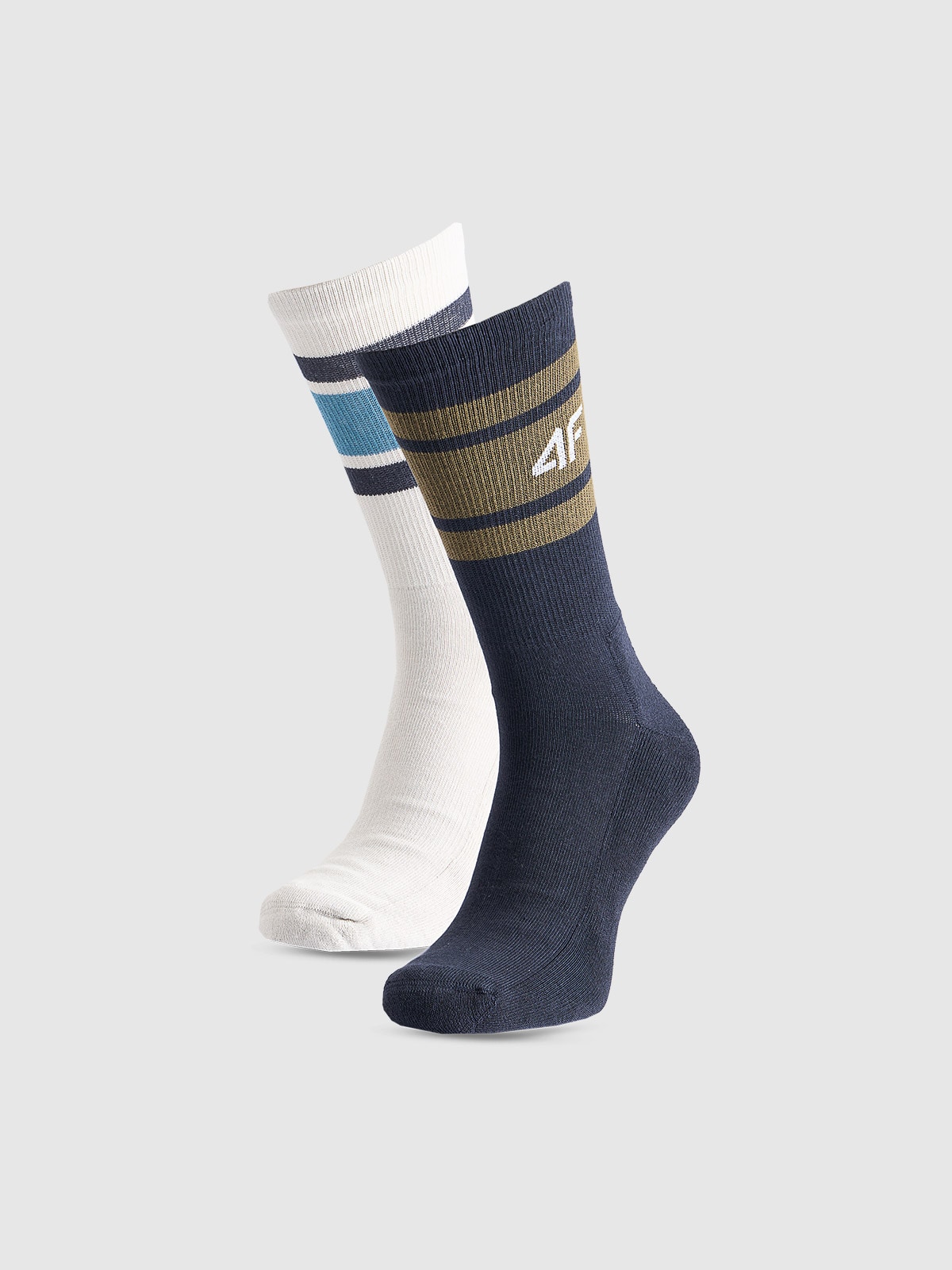 4F Șosete casual peste gleznă (2-pack) pentru bărbați - multicolor