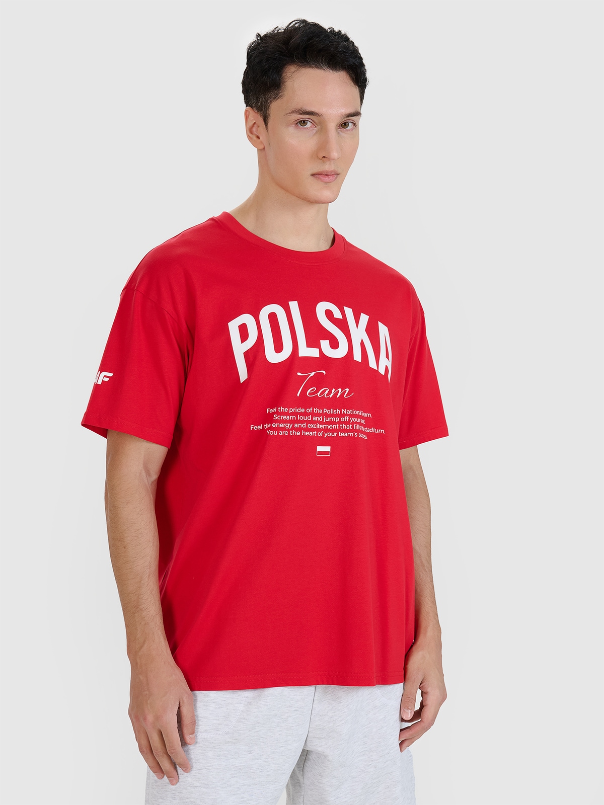 4F Koszulka kibica uniseks - czerwona