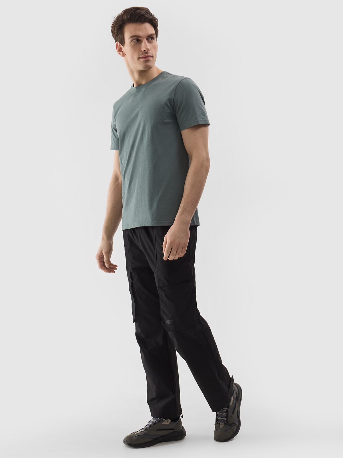 Pánské kalhoty casual cargo 4Way Stretch - černé