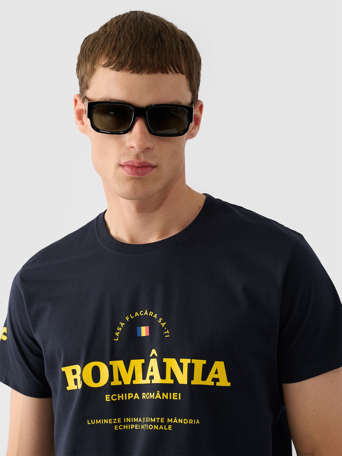 Tricou de suporter pentru bărbați - negru