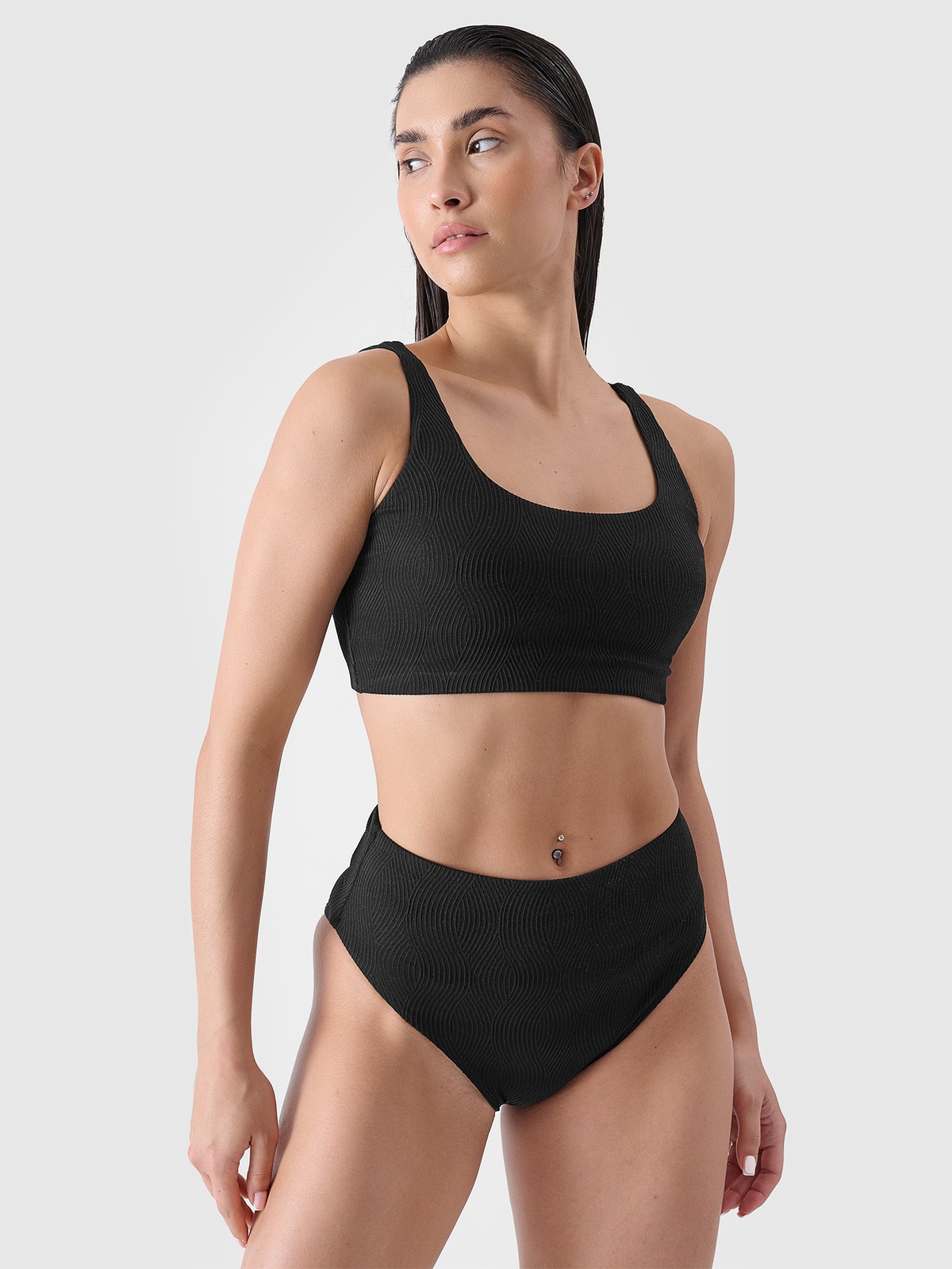 Slip de baie bikini pentru femei - negru